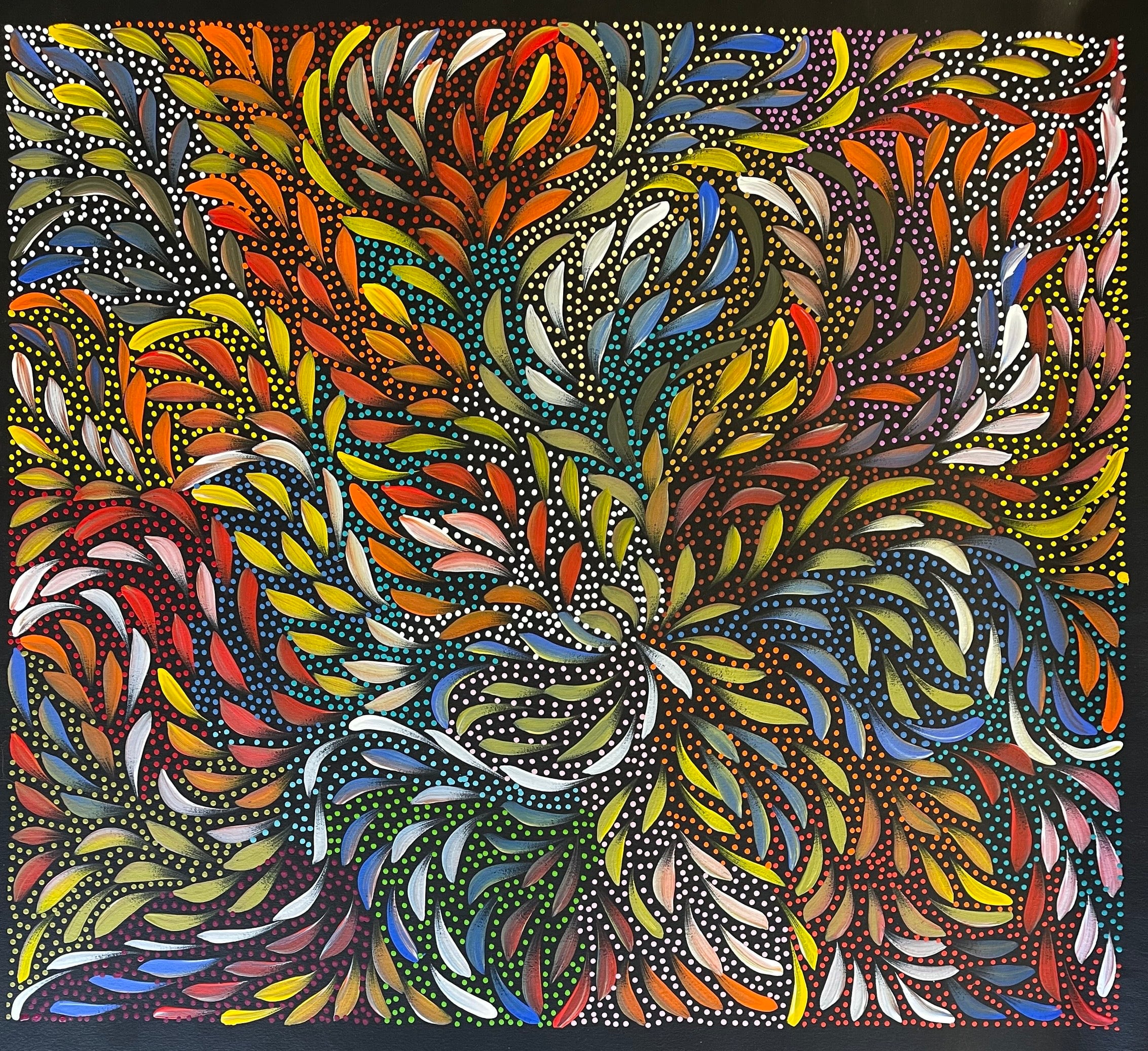 Caroline Numina - Bush Medicine Leaves with Seeds .62-23