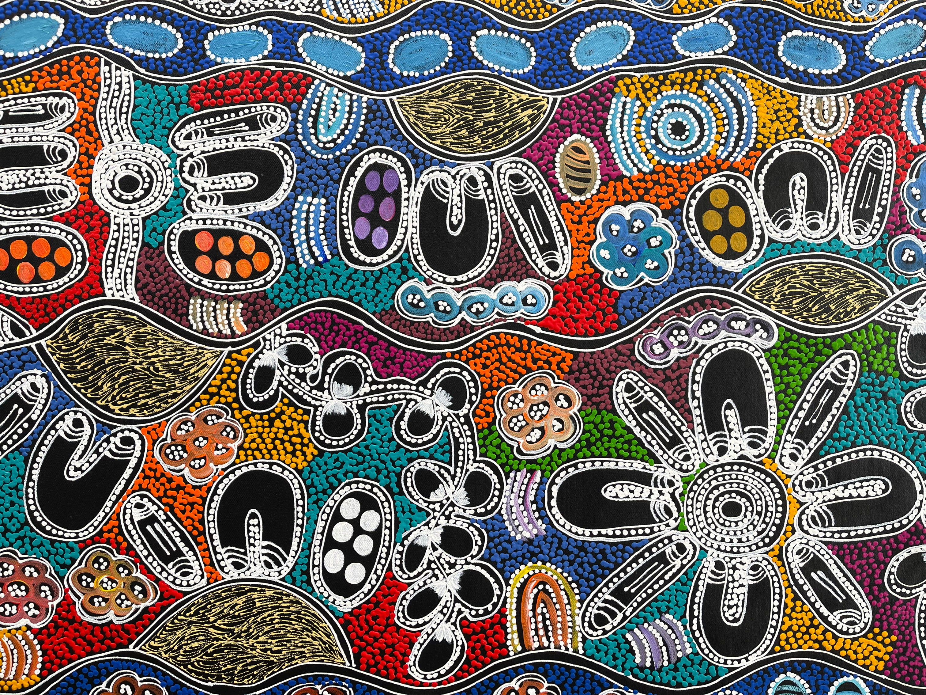 Lanita Numina - Women Collect Bushtuckers - 142x67cm .77-14