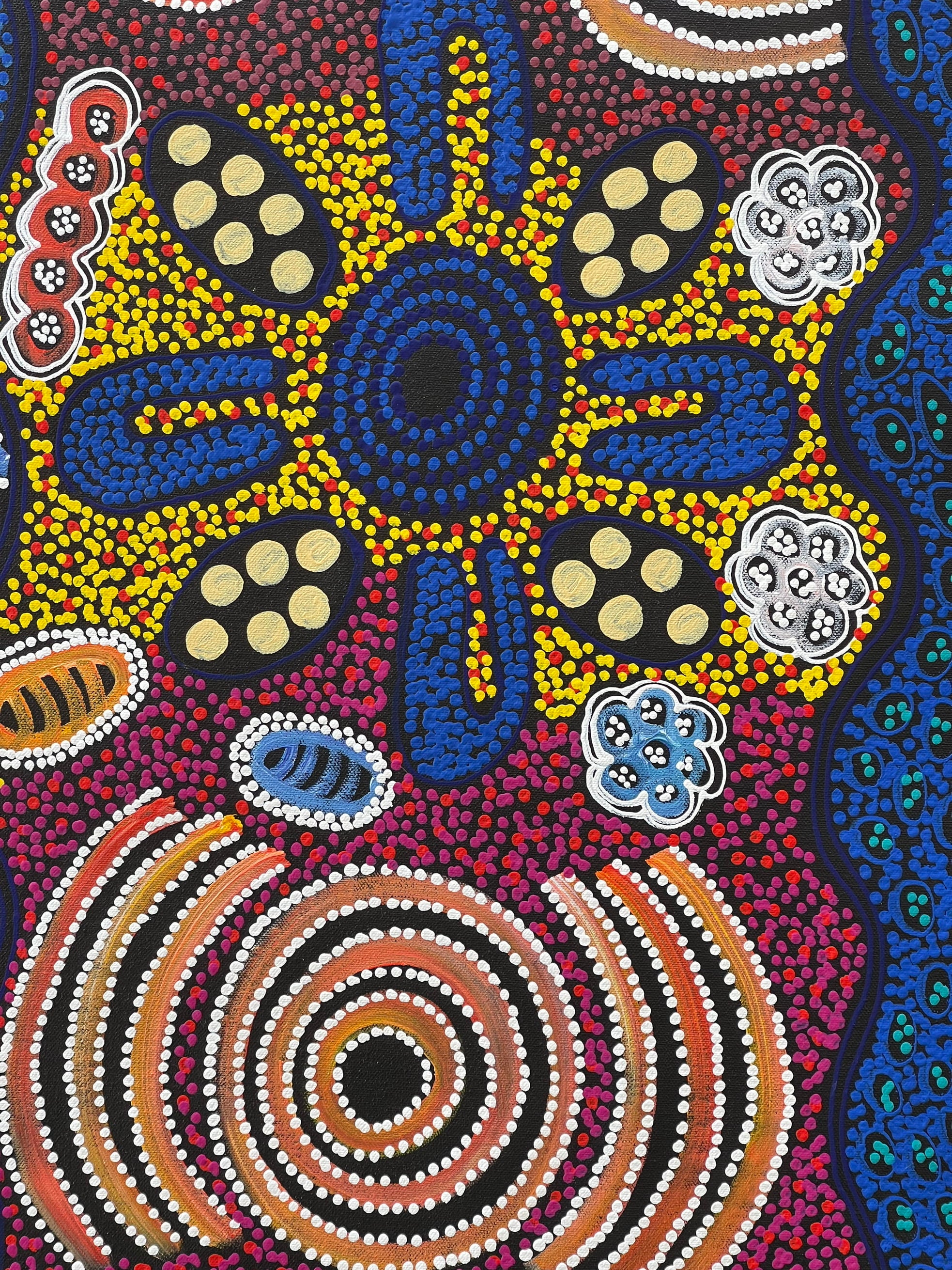 Lanita Numina - My Country Women Collecting Bush Tuckers - 95x96cm .38-4