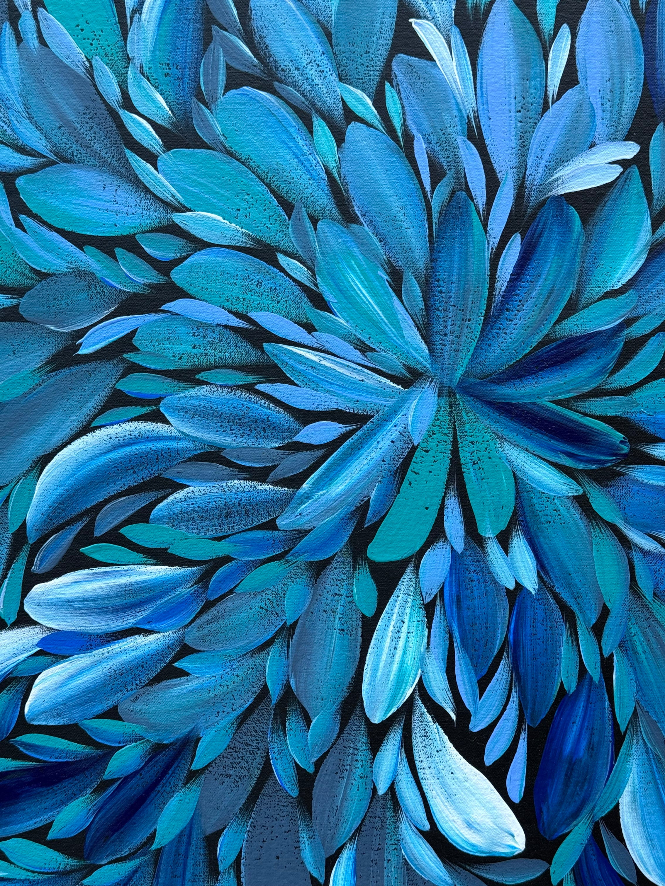 Louise Numina Napananka - Bush Medicine Leaves - 67x61cm .23-9