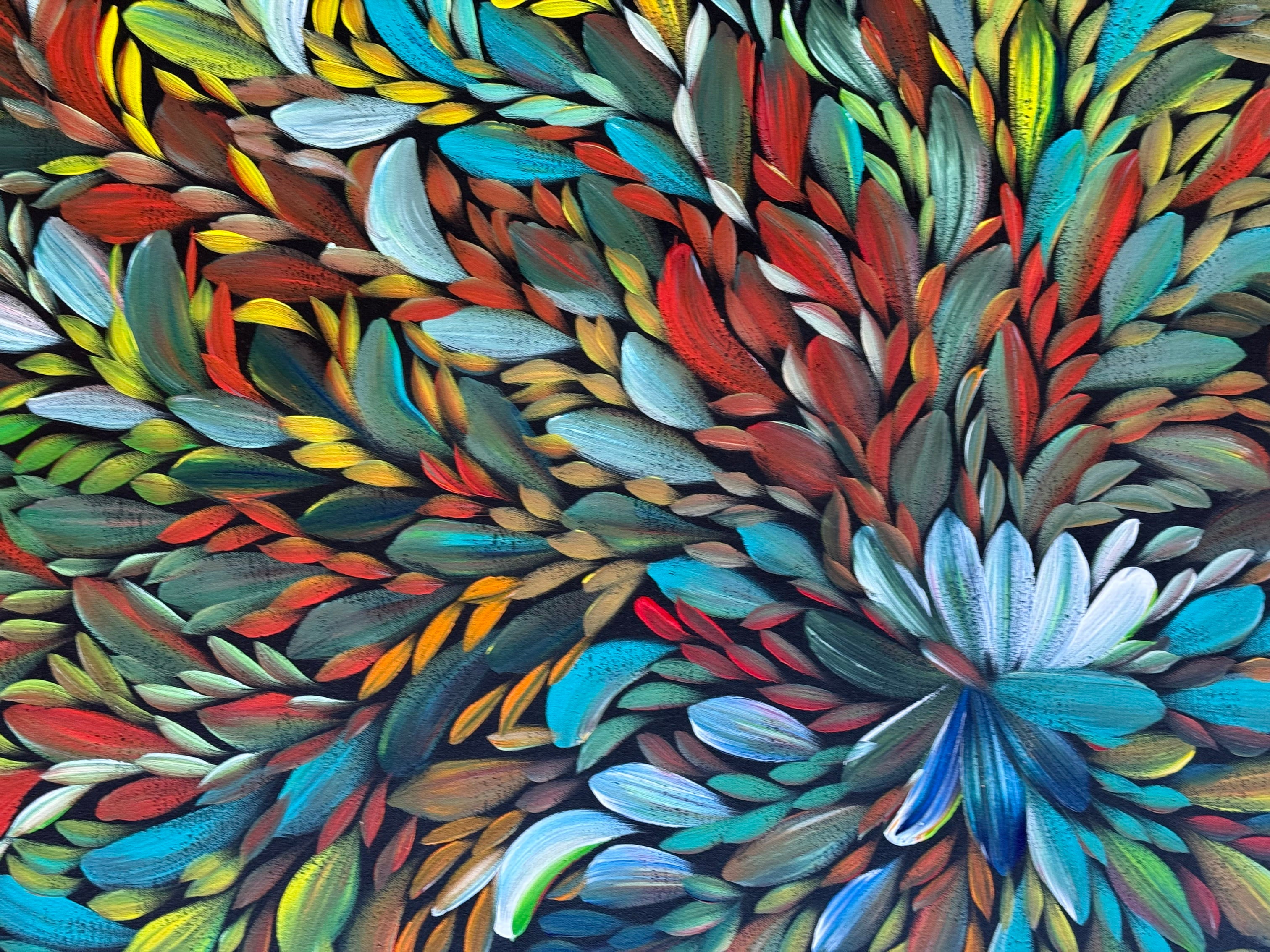 Louise Numina Napananka - Bush Medicine Leaves - 138x90cm .21-16