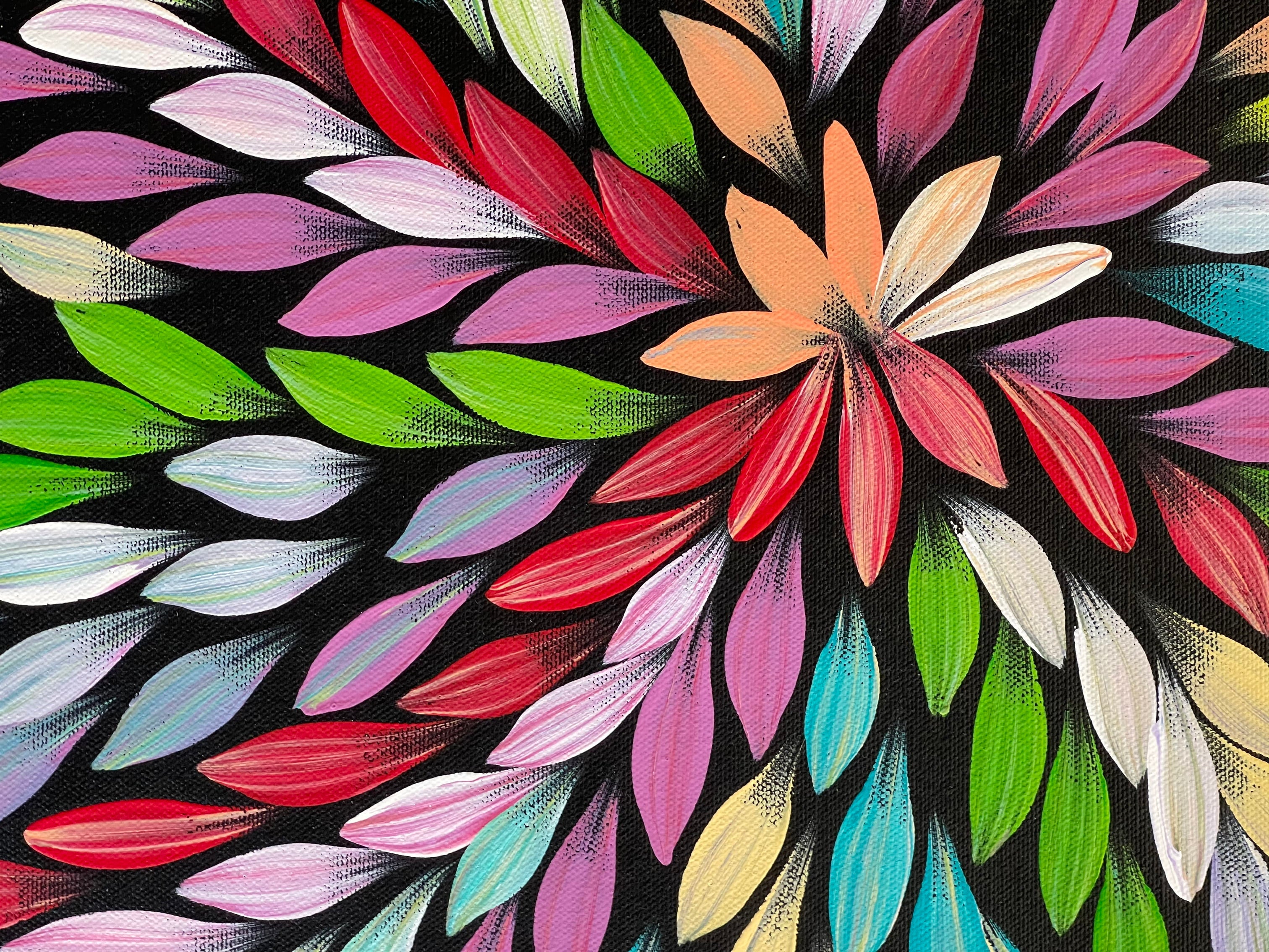 Jacinta Numina Waugh - Bush Medicine Leaves - 38x52cm .75-38