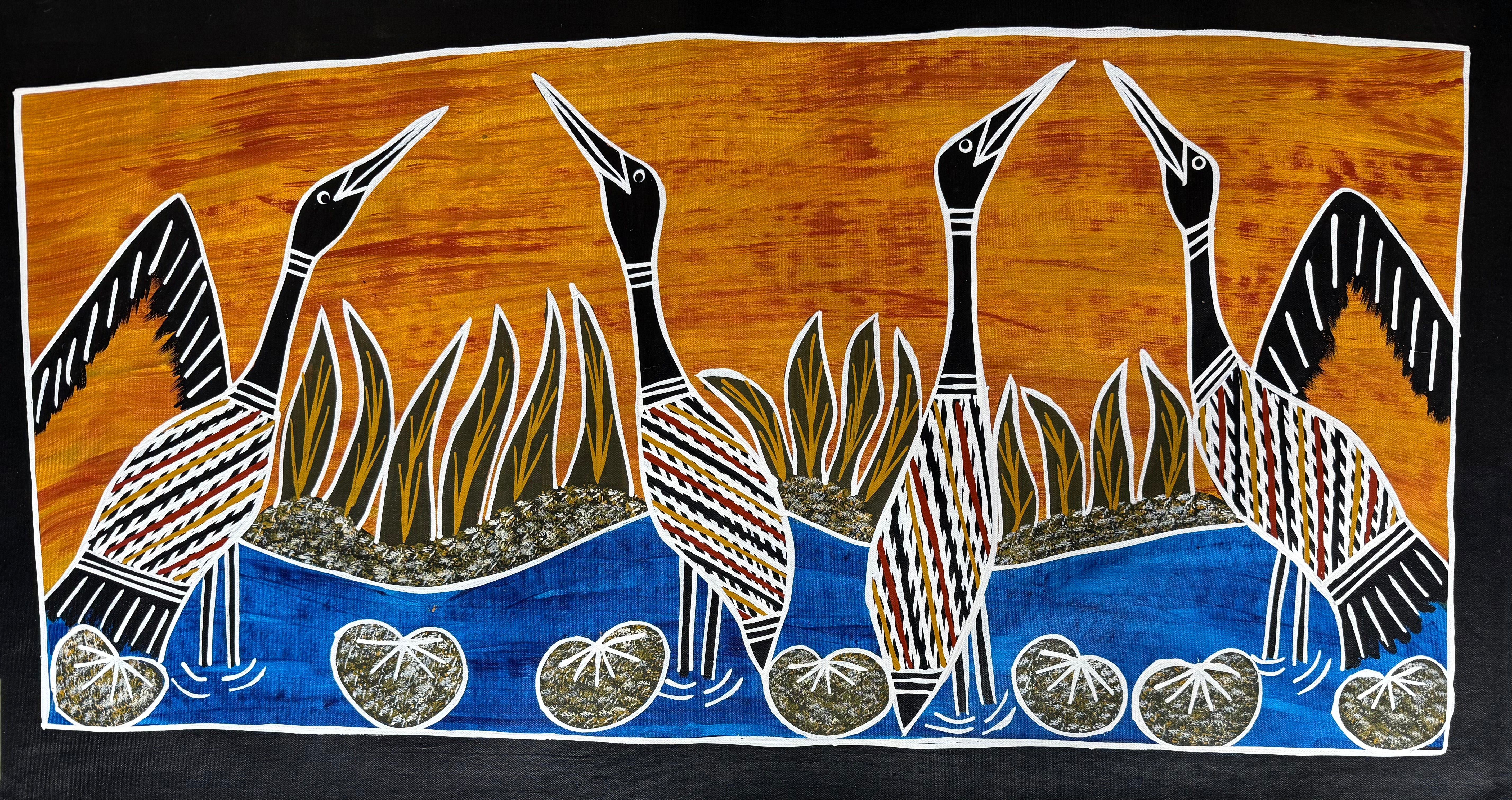 Christine Burarrwanga - Dancing Brolgas .01-20