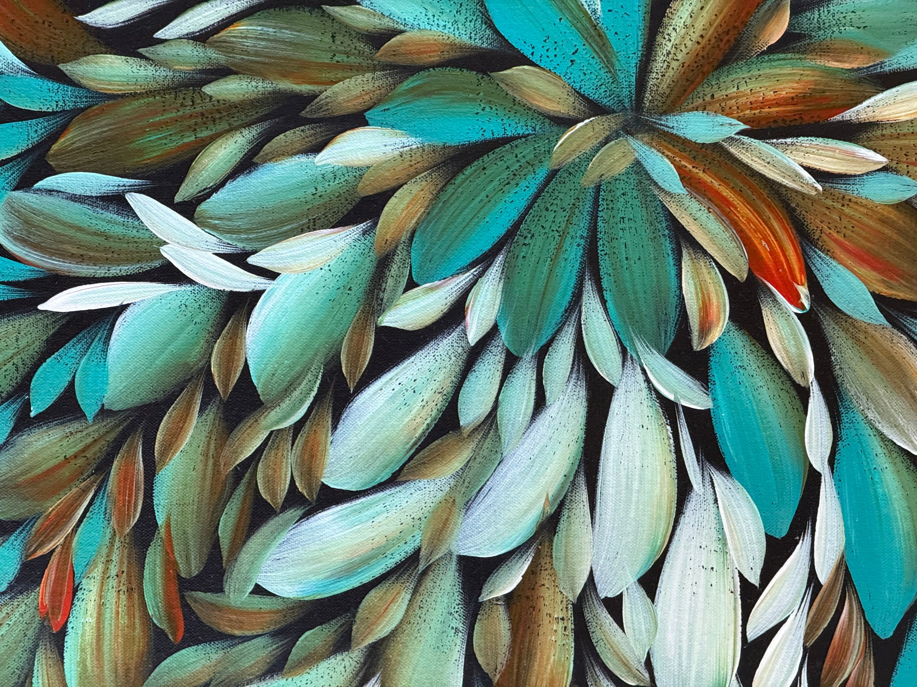 Louise Numina Napananka - Bush Medicine Leaves - 90x61cm .19-6
