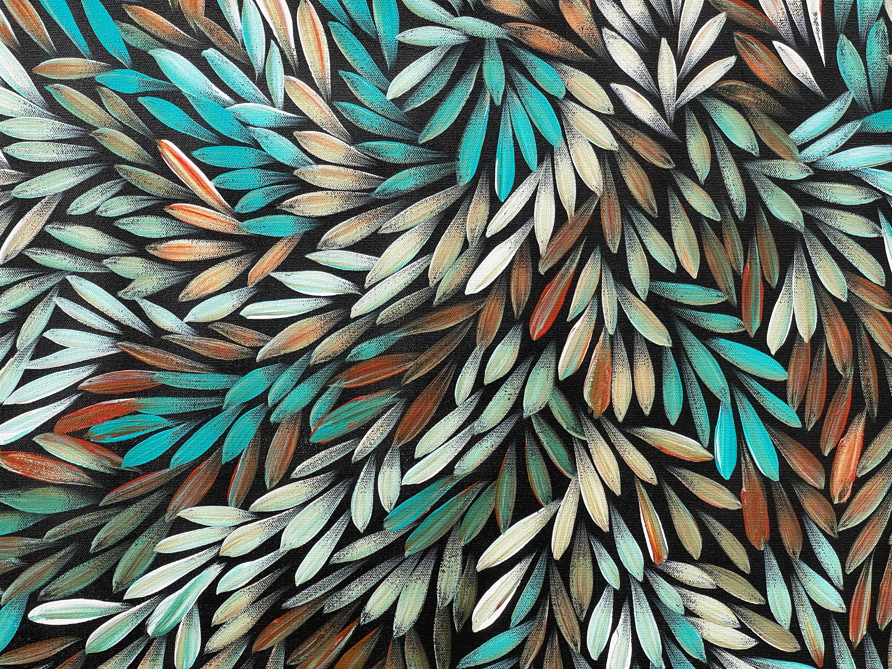 Sharon Numina - Bush Medicine Leaves - 147x89cm .06-1