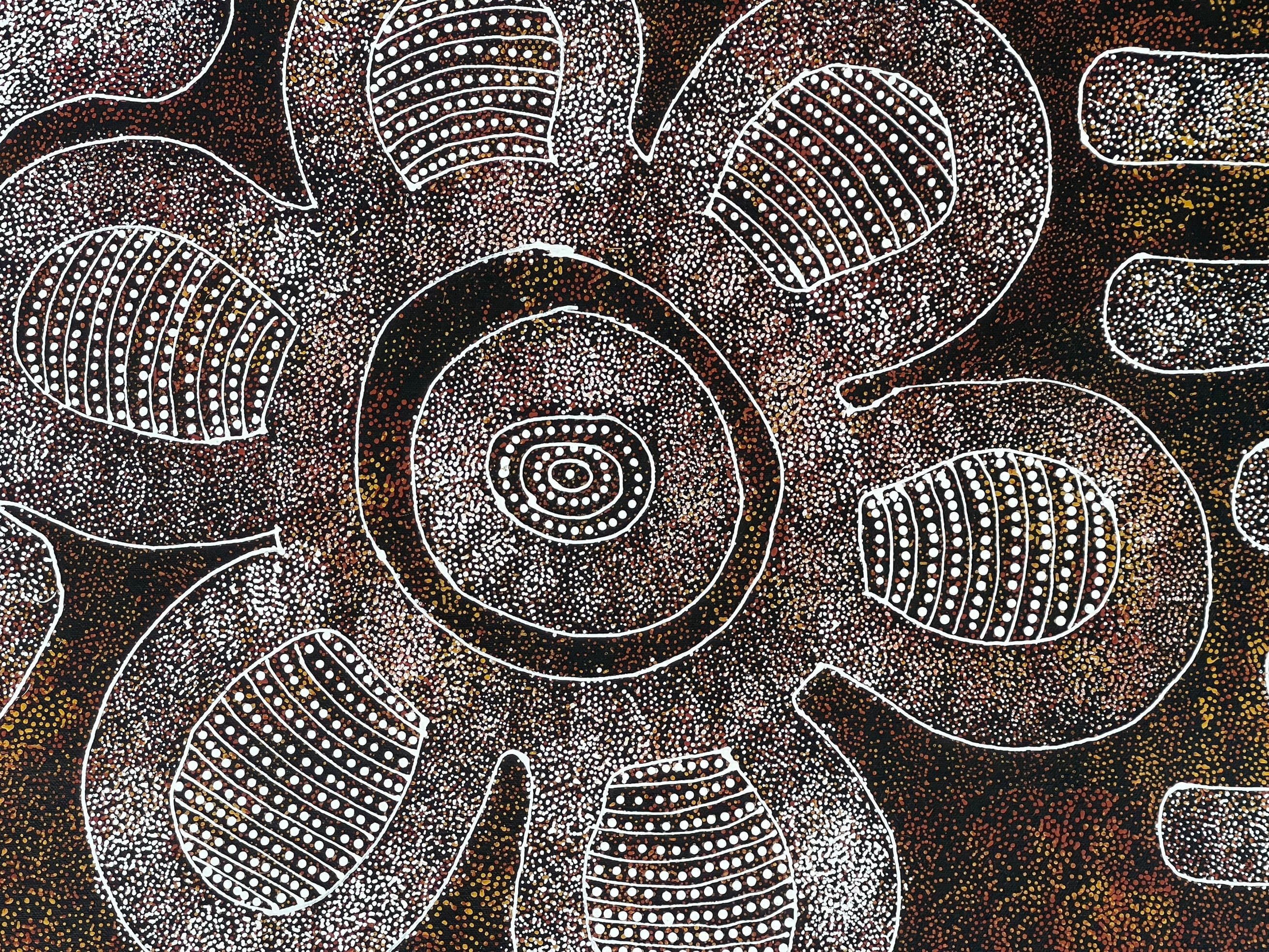 Caroline Numina - Thorny Lizard Dreaming - 95x65cm .25-17