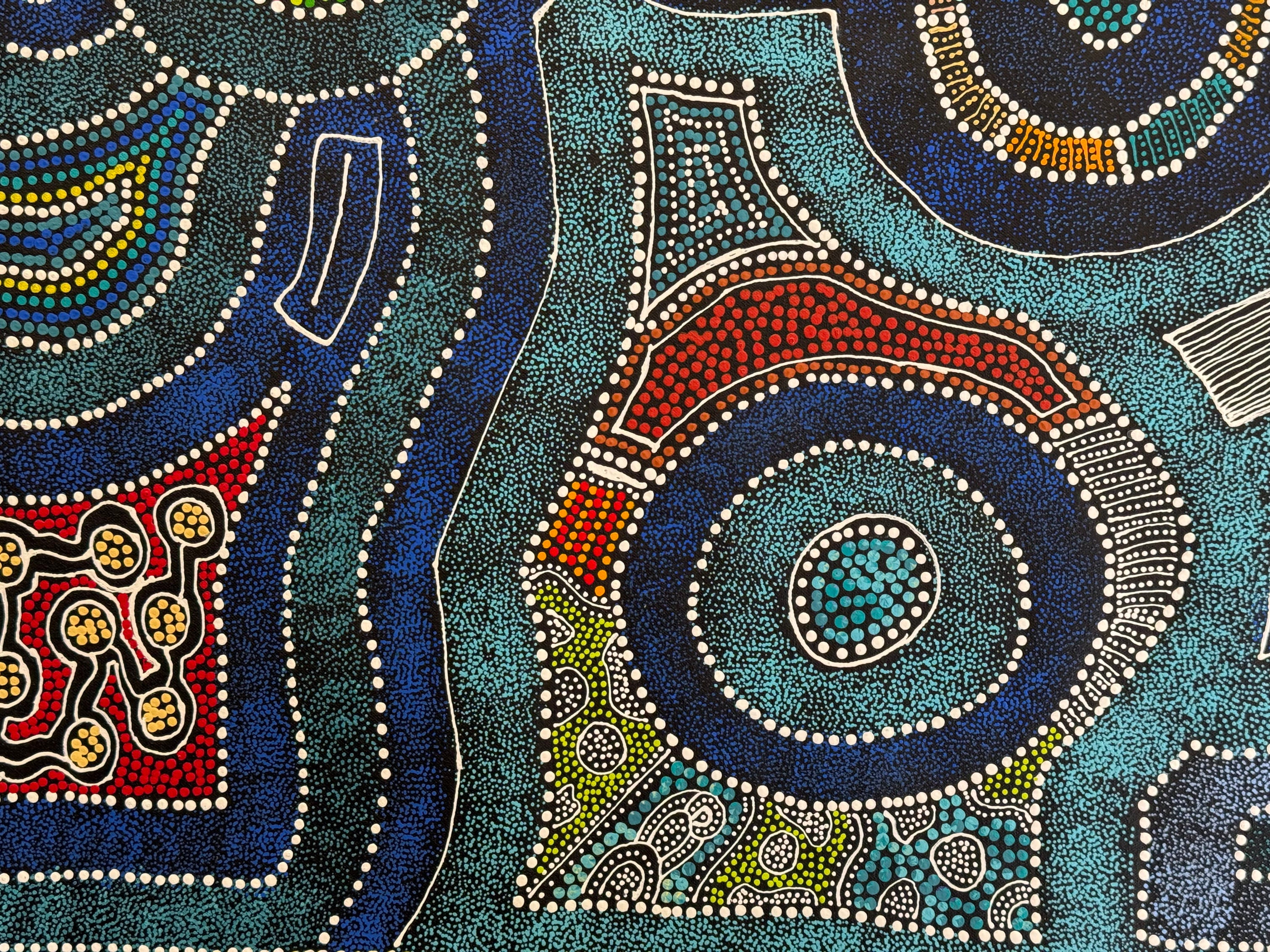 Caroline Numina - Thorny Lizard Dreaming - 155x91cm .10-33