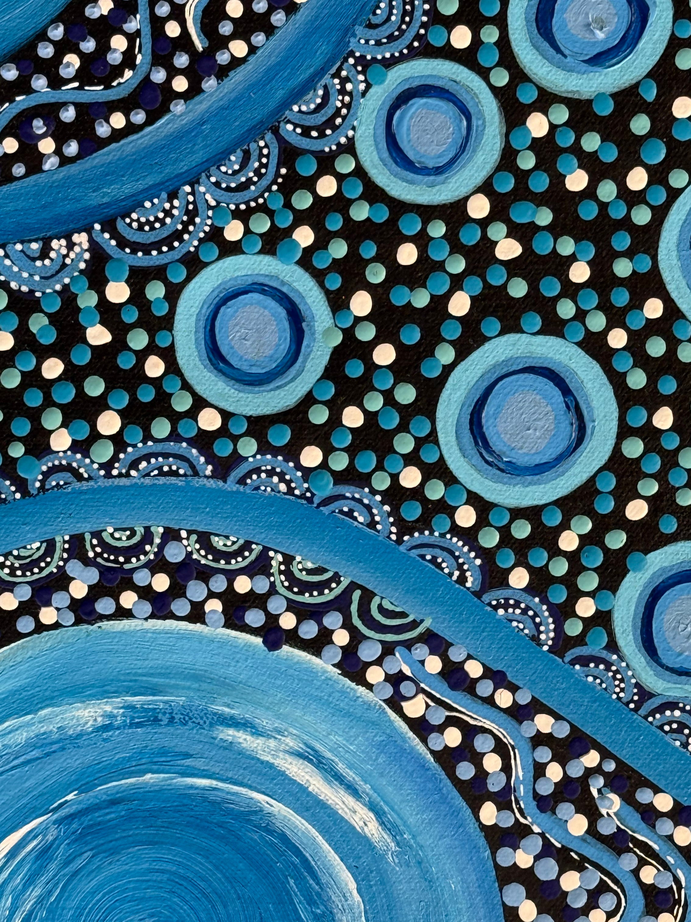 Deidre Burgoyne Rosier - Water Dreaming - 60x58cm .04-6