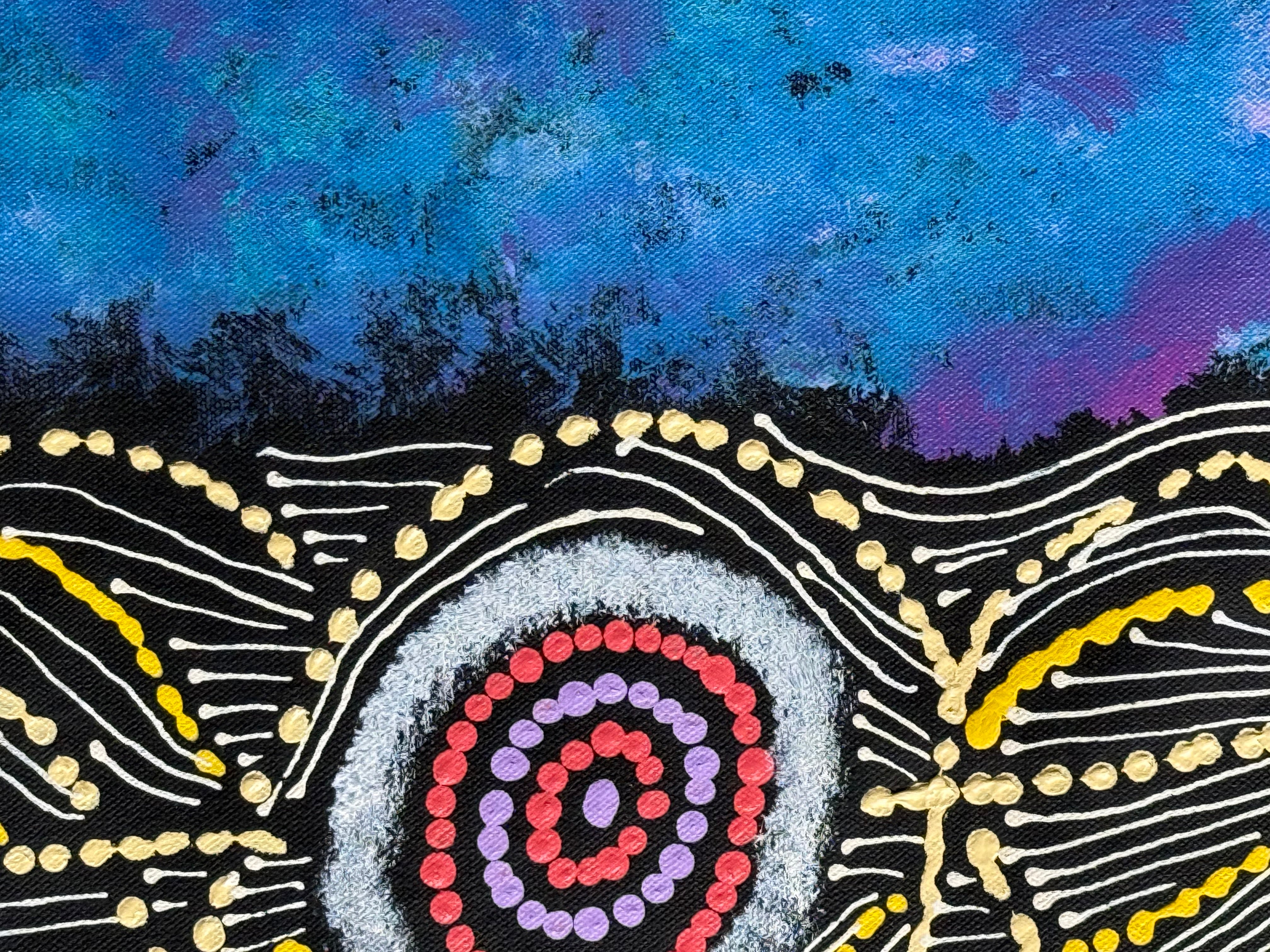 Maria Nampijinpa Brown - Seven Sisters Dreaming .63-7