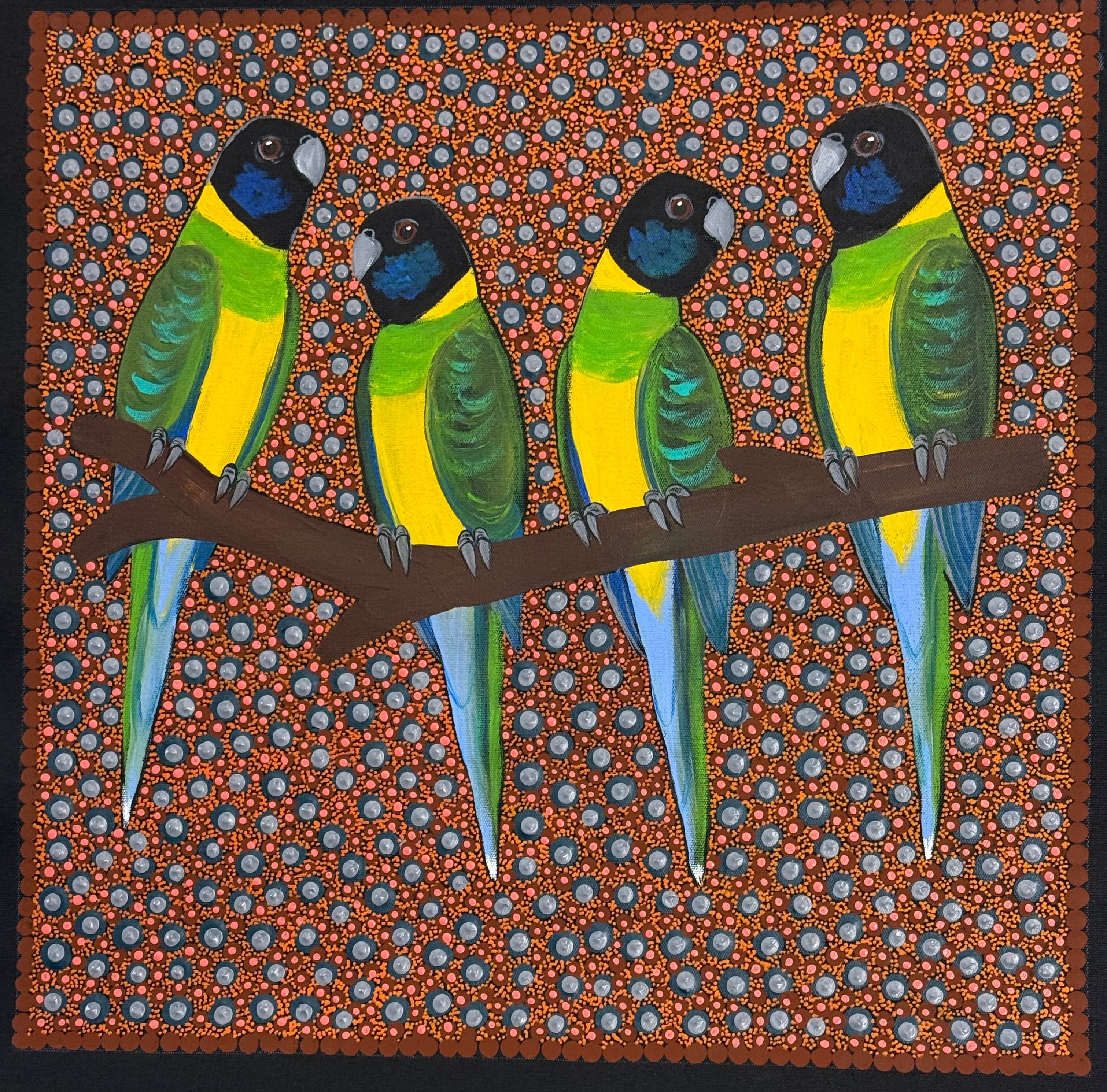 Kathleen Buzzacott - Ring Necked Parrots .41-17