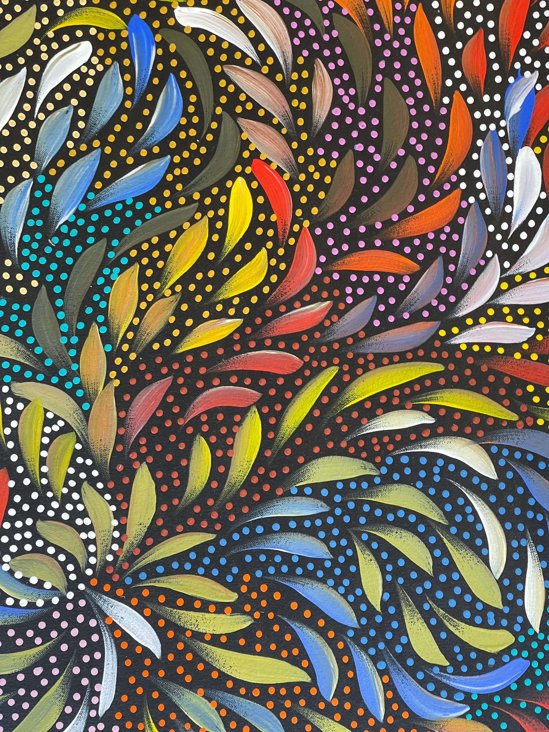 Caroline Numina - Bush Medicine Leaves with Seeds .62-23