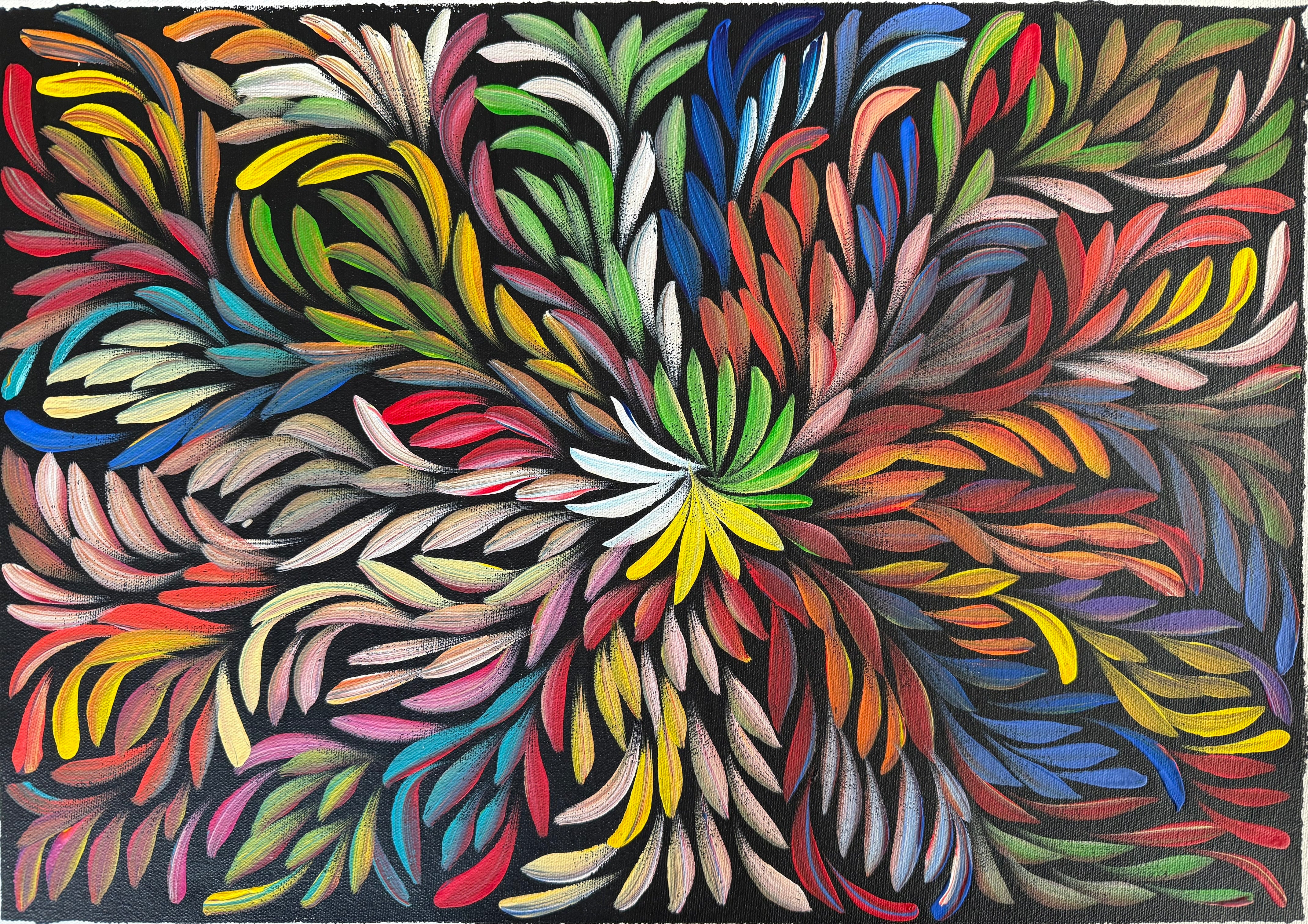Louise Numina Napananka - Bush Medicine Leaves - 36x51cm .81-19