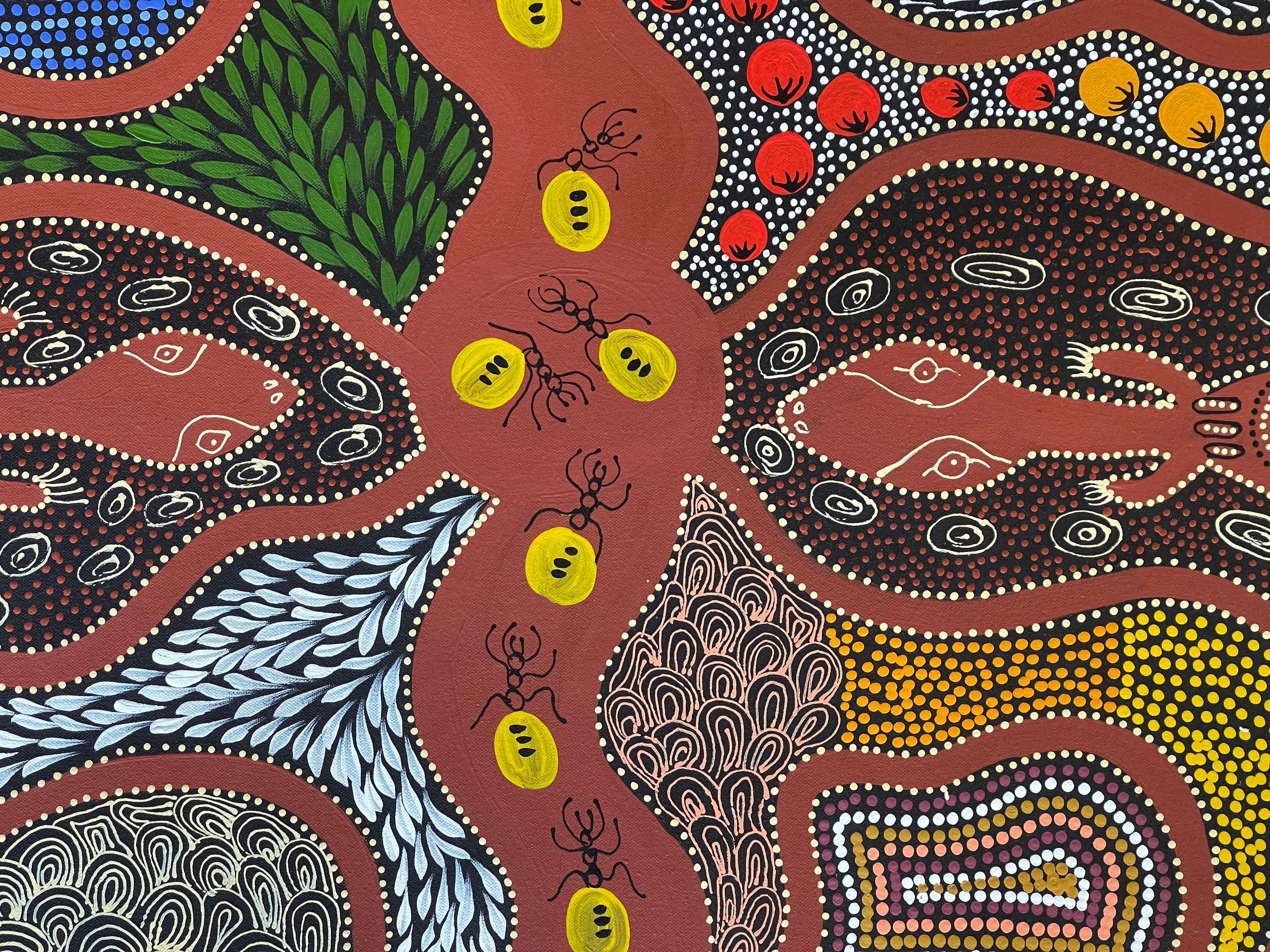 Caroline Numina - Bush Tucker - 128x44cm .79-14