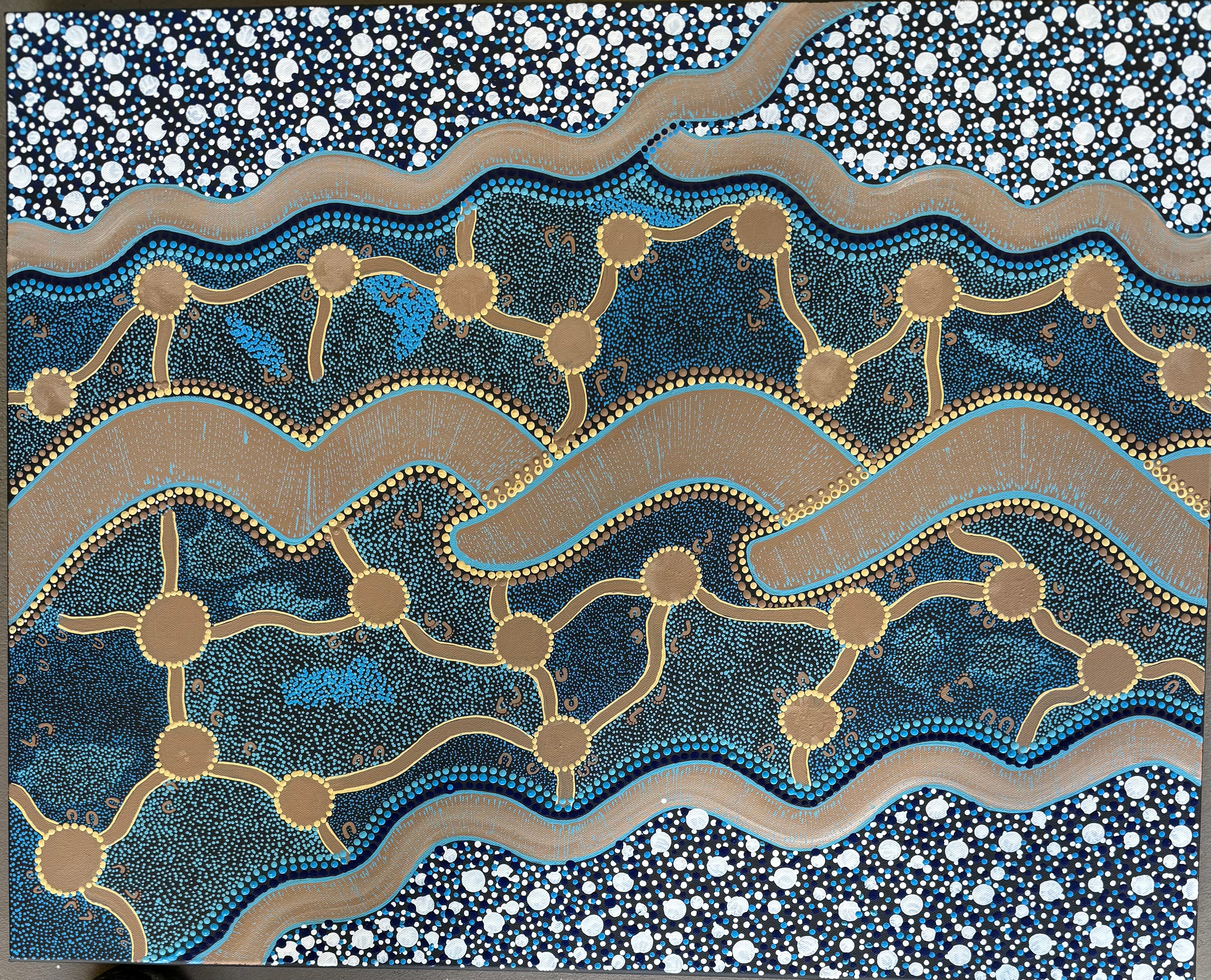 Deidre Burgoyne Rosier - Travels to the Sea and Lands .89-8 *pre-stretched*