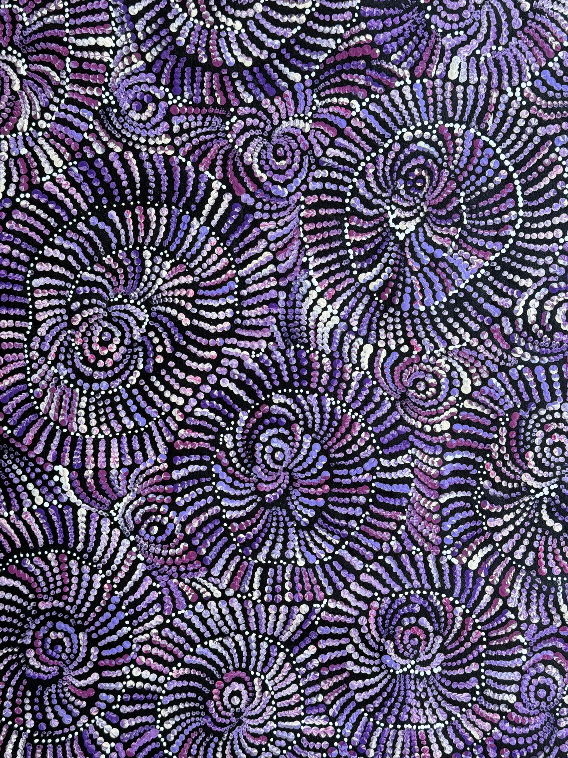 Maria Nampijinpa Brown - Flying Ants Dreaming (Pamapardu Jukurrpa) .35-8