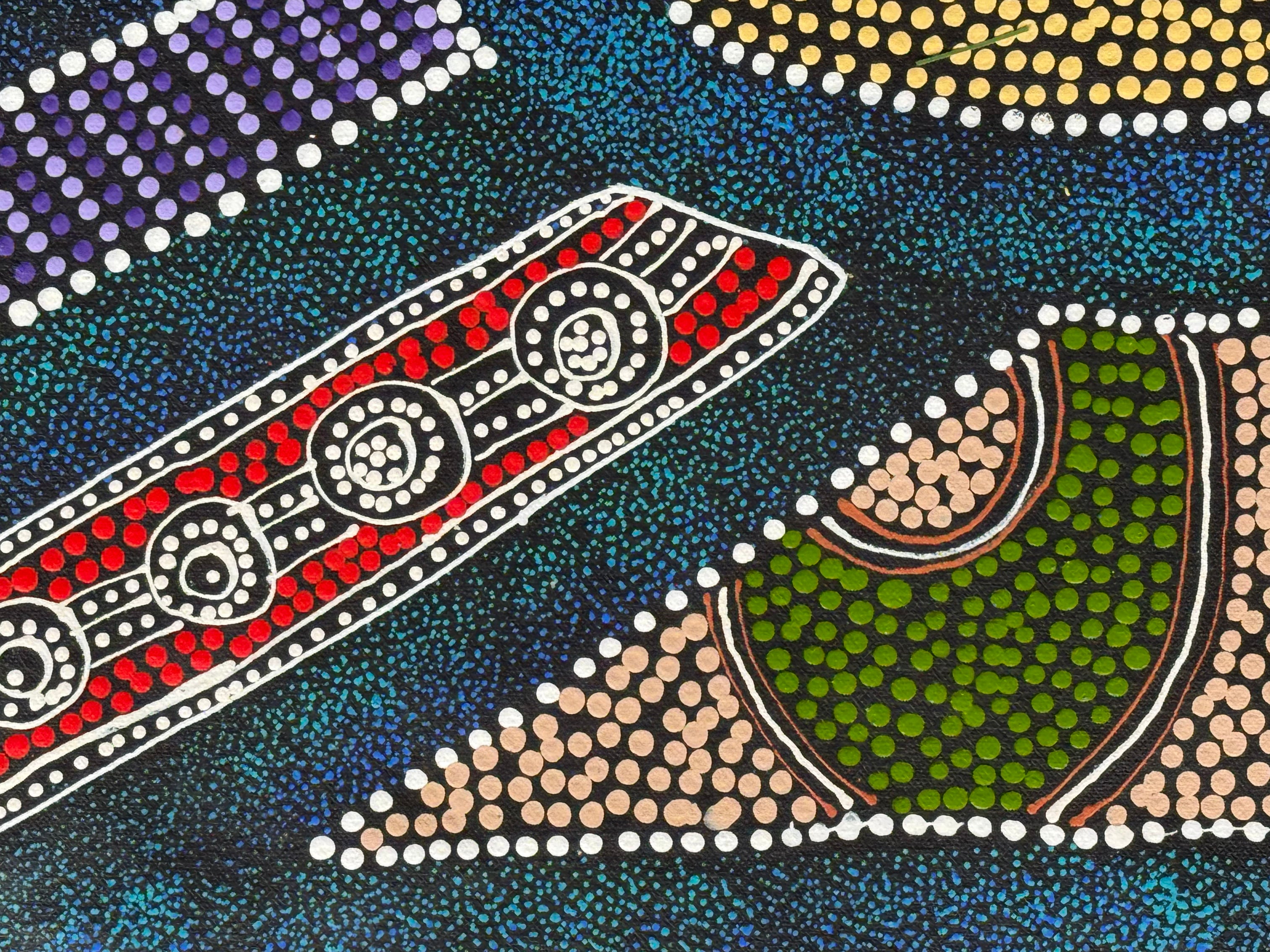 Sharon Turner - Thorny Lizard Dreaming - 168x97cm .06