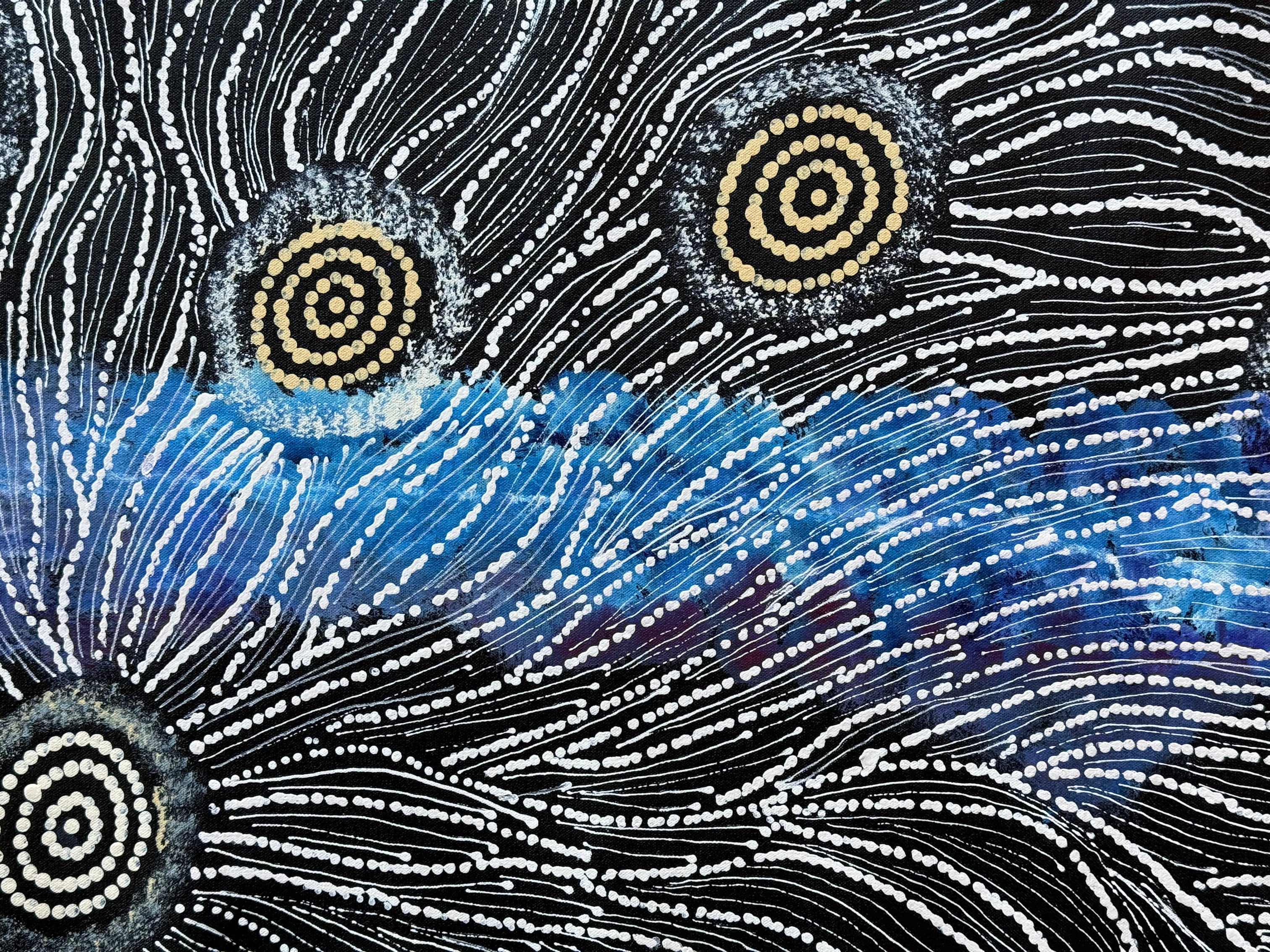 Maria Nampijinpa Brown - Seven Sisters Dreaming - 149x42cm .35-7