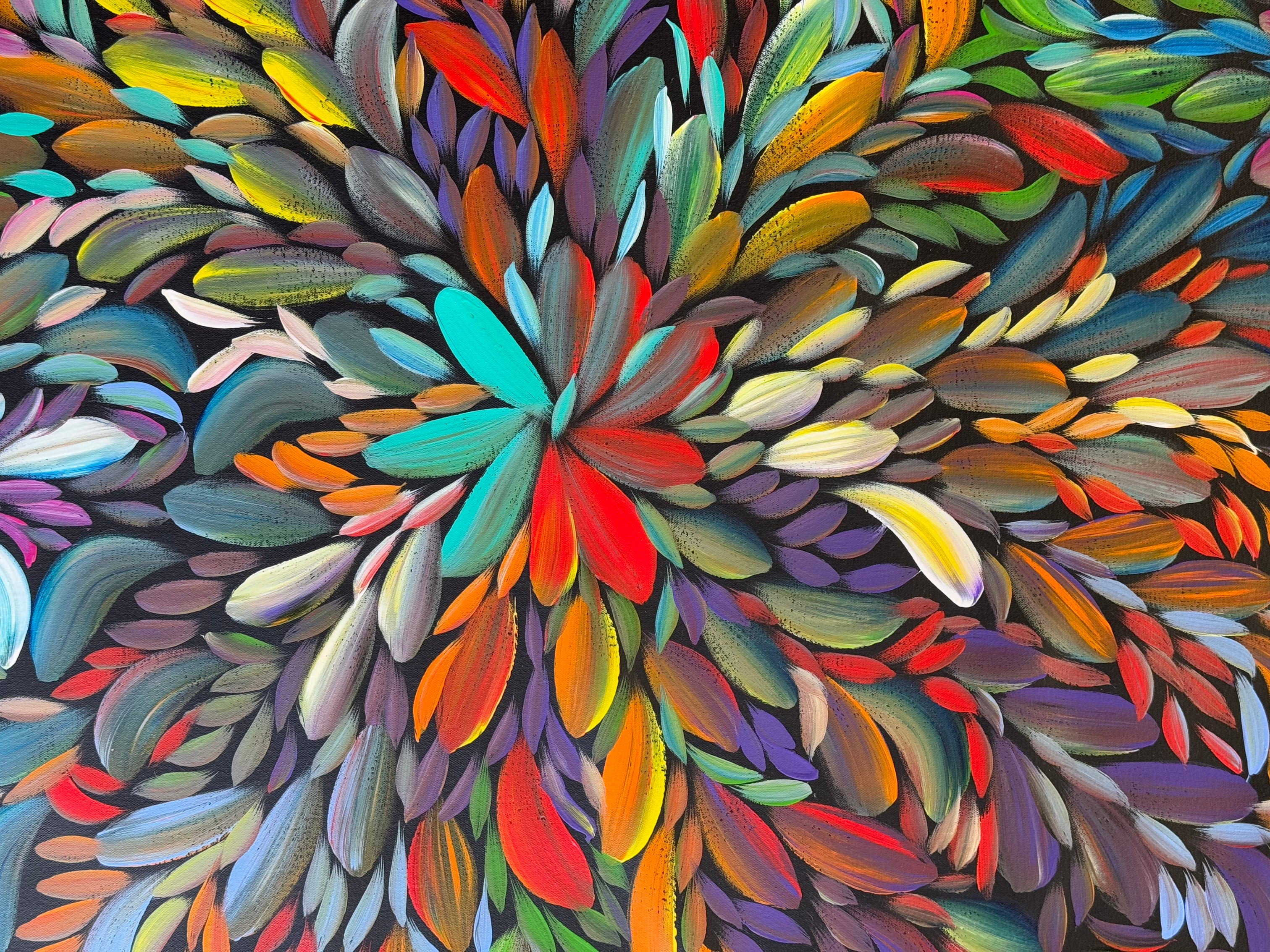 Louise Numina Napananka - Bush Medicine Leaves - 180x99cm .24-5