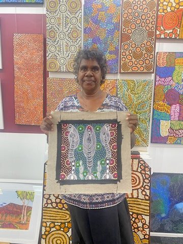 Colleen Wallace Nungarray - Dreamtime Sisters - 30x30cm .30
