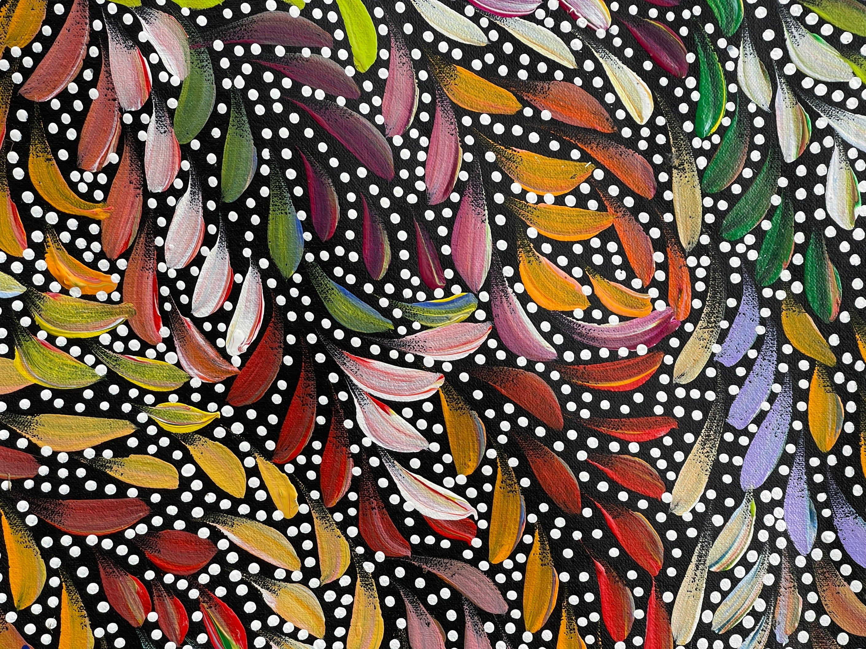Caroline Numina - Bush Medicine Leaves and Seeds - 200x145cm .25-1