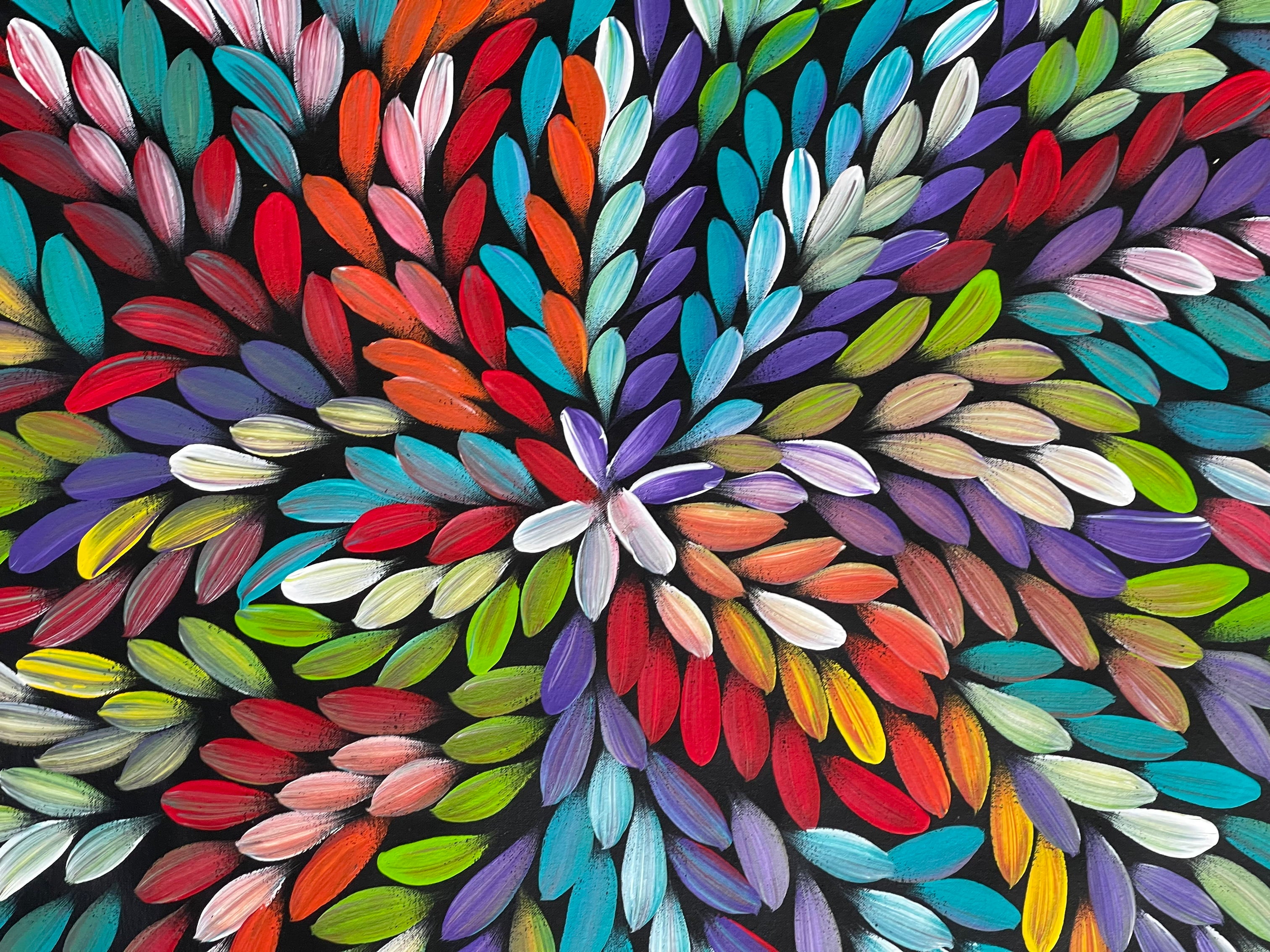 Jacinta Numina Waugh - Bush Medicine Leaves - 127x60cm .75-3