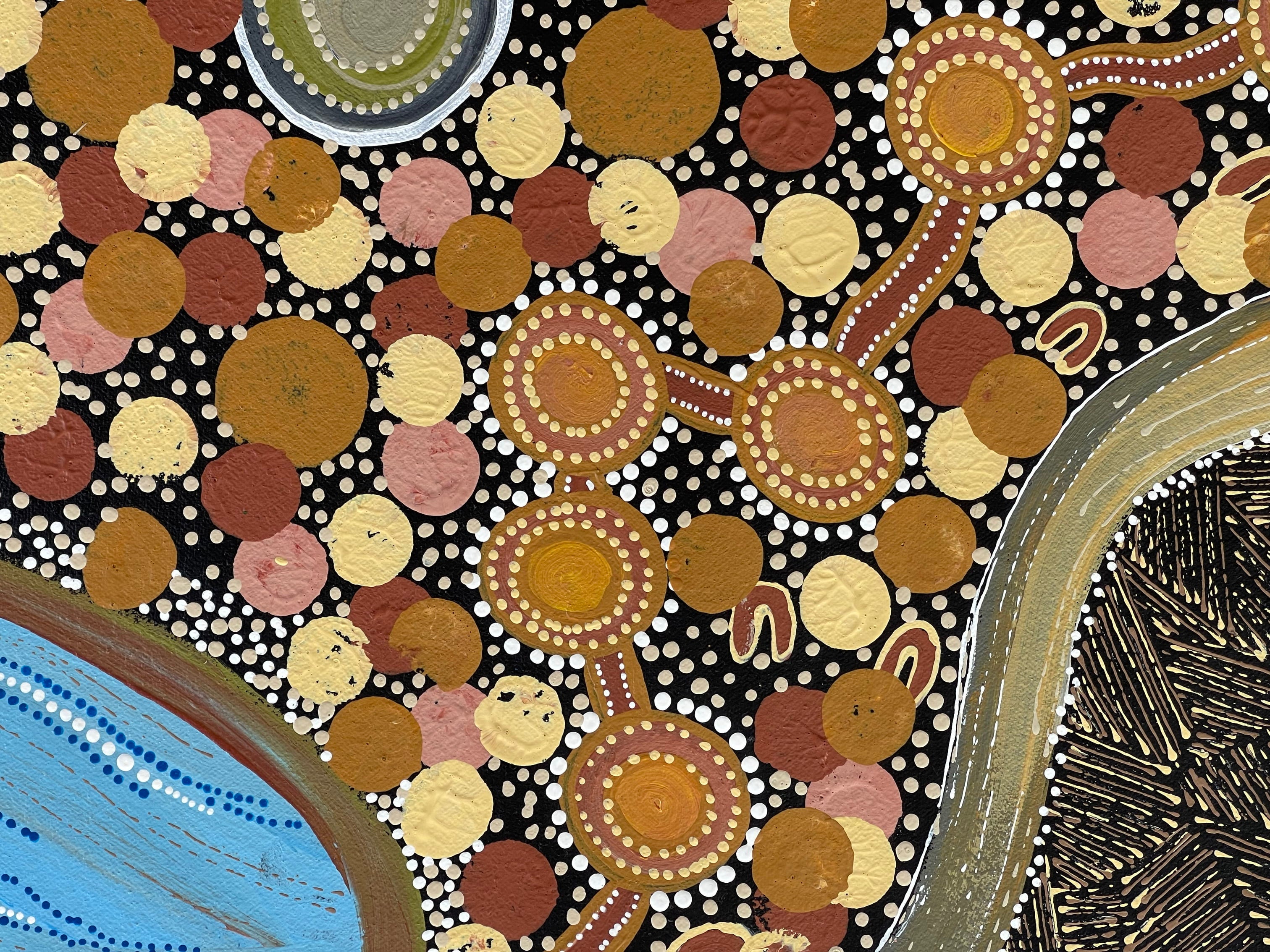 Deidre Burgoyne Rosier - Families Looking/Found Water - 59x117cm .47-5
