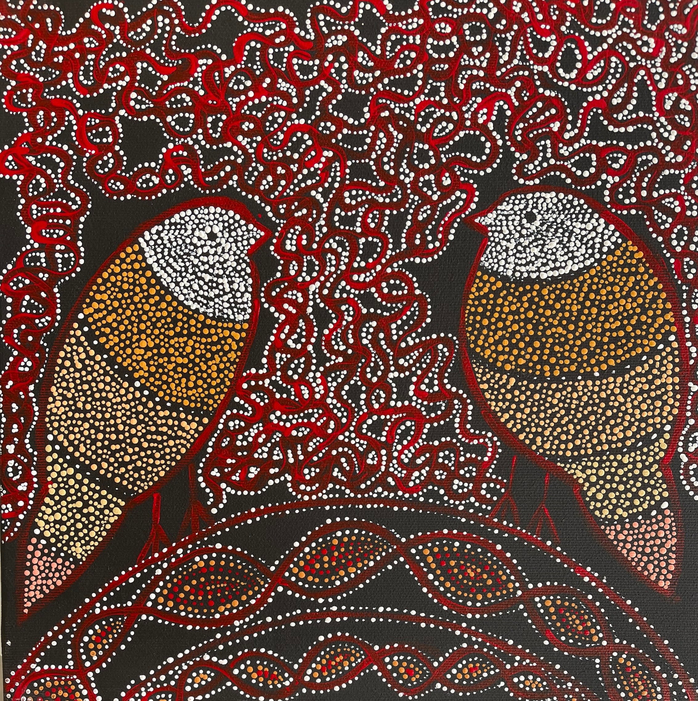 Geraldine Napangardi Granites - Jurlu kuja kalu nyinami Yurntumu-wana (Birds that live around Yuendumu) - Stretched