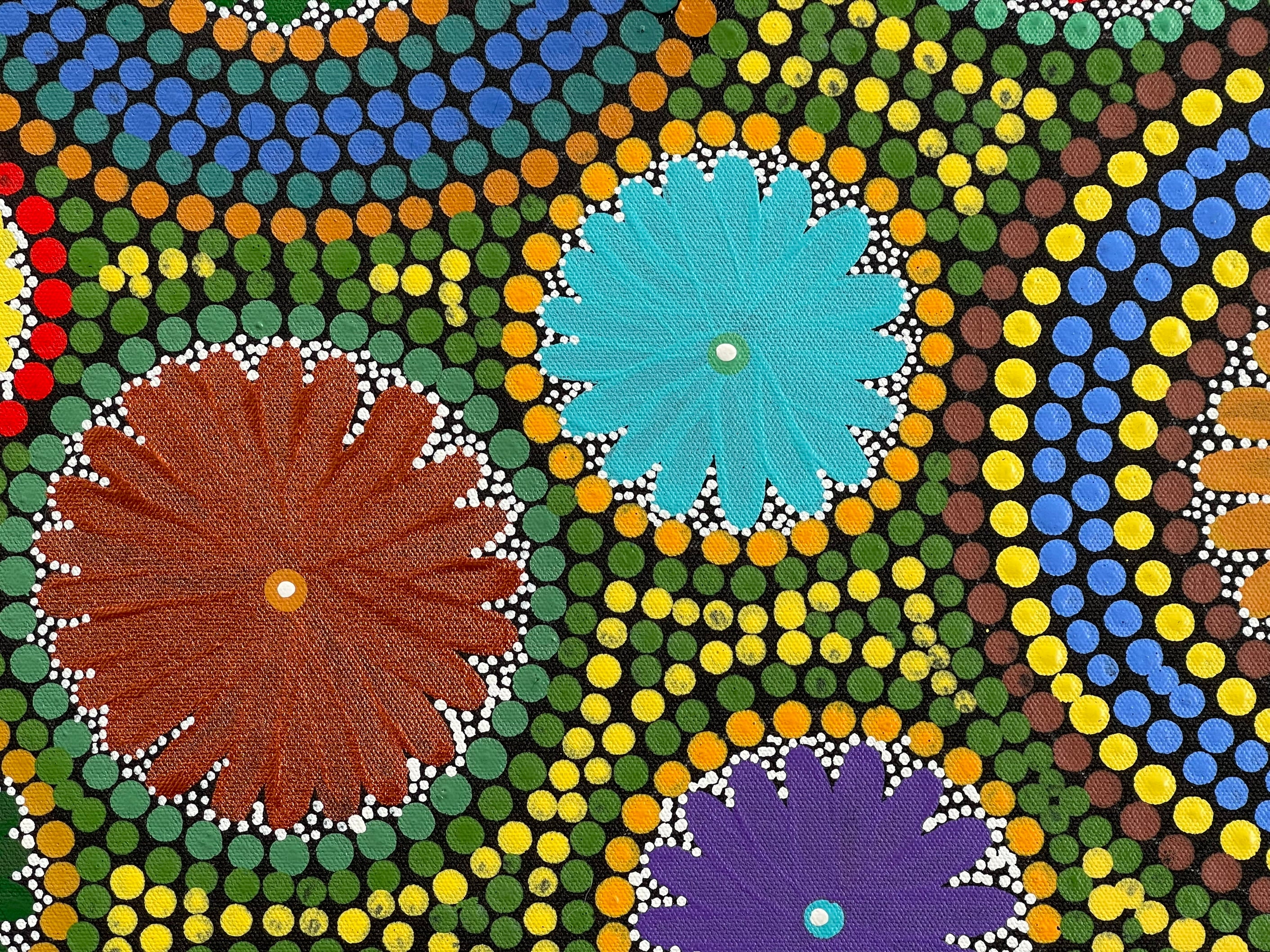 Maryanne Gibson - Bush Seeds, Bush Flowers, and Bush Medicine - 94x87cm .27-2