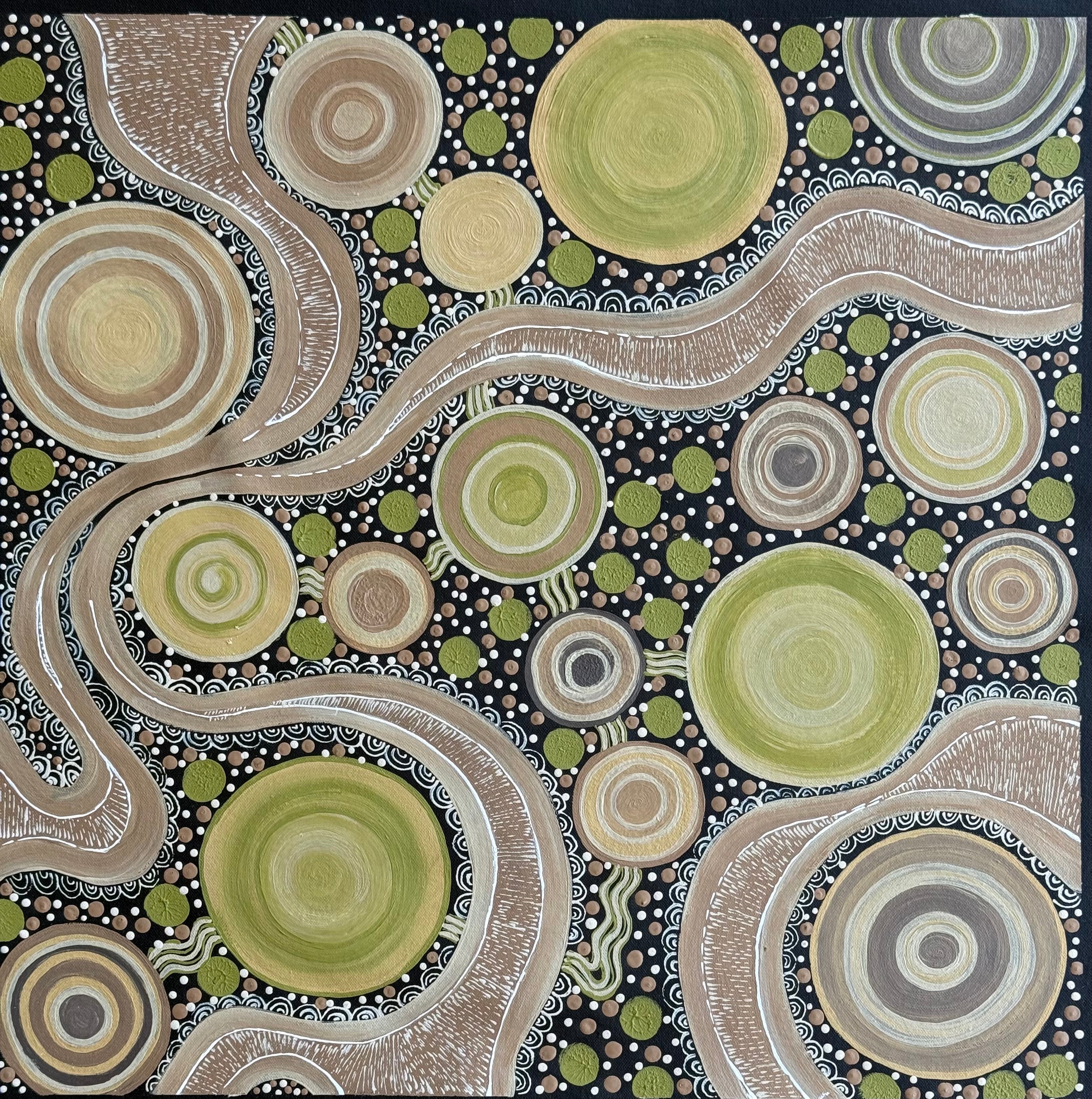 Deidre Burgoyne Rosier - Beautiful Rockholes Down by the Sea .89-27