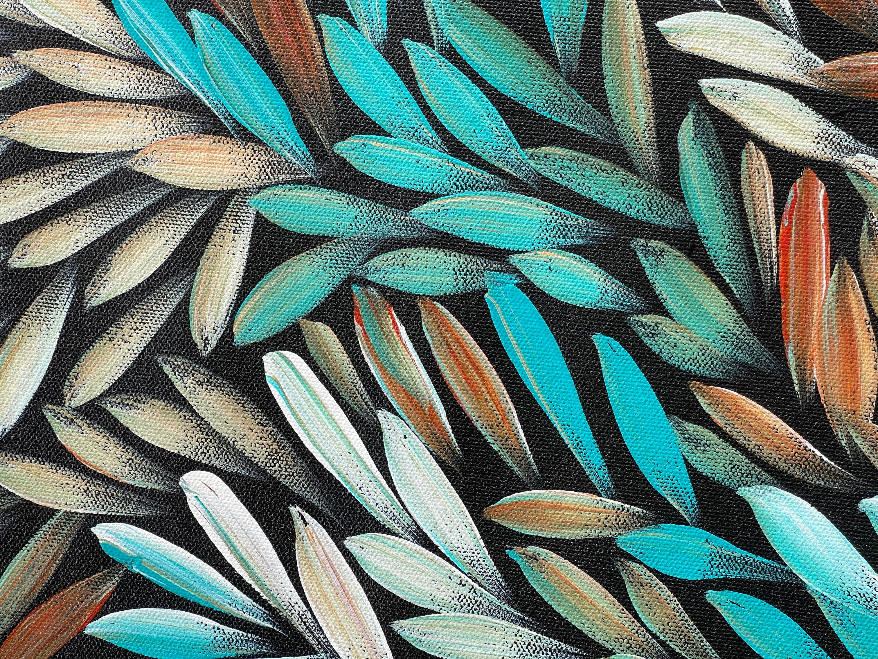 Sharon Numina - Bush Medicine Leaves - 147x89cm .06-1