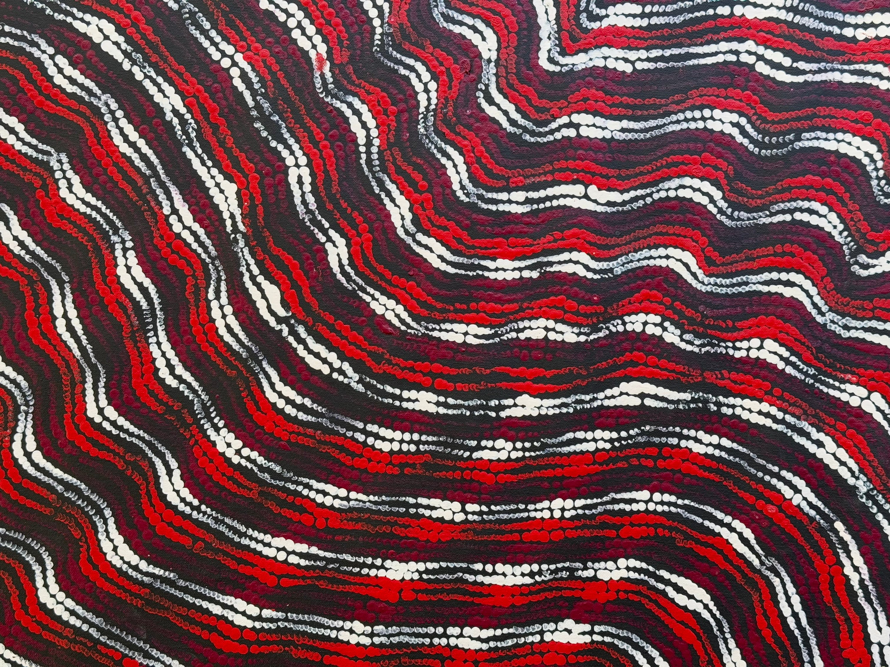 Maria Nampijinpa Brown - Pamapardu Jukurrpa (Flying Ant Dreaming) .27-2