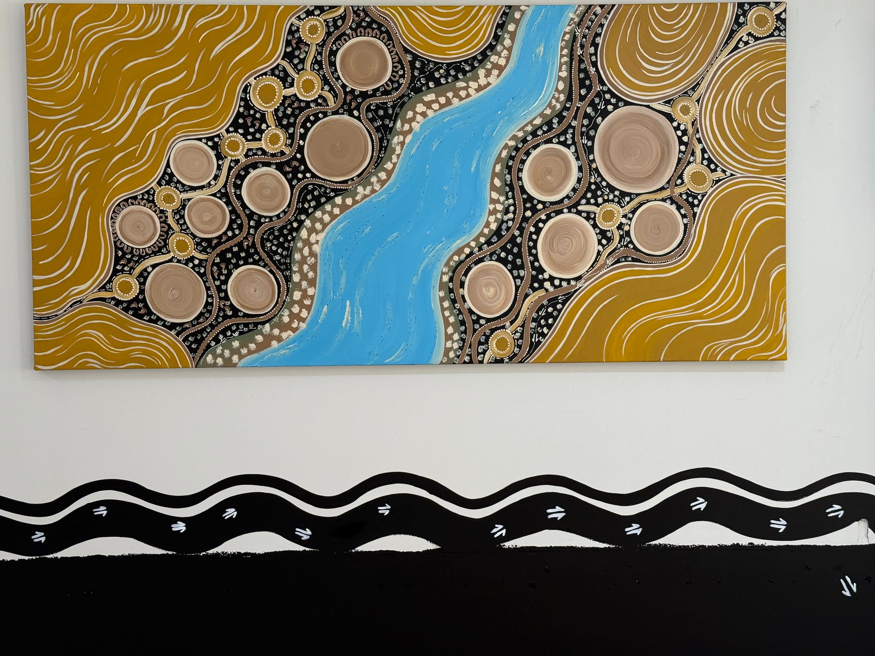 Deidre Burgoyne Rosier - Travel Tracks, Gathering by the Lands .39-12 *pre-stretched*