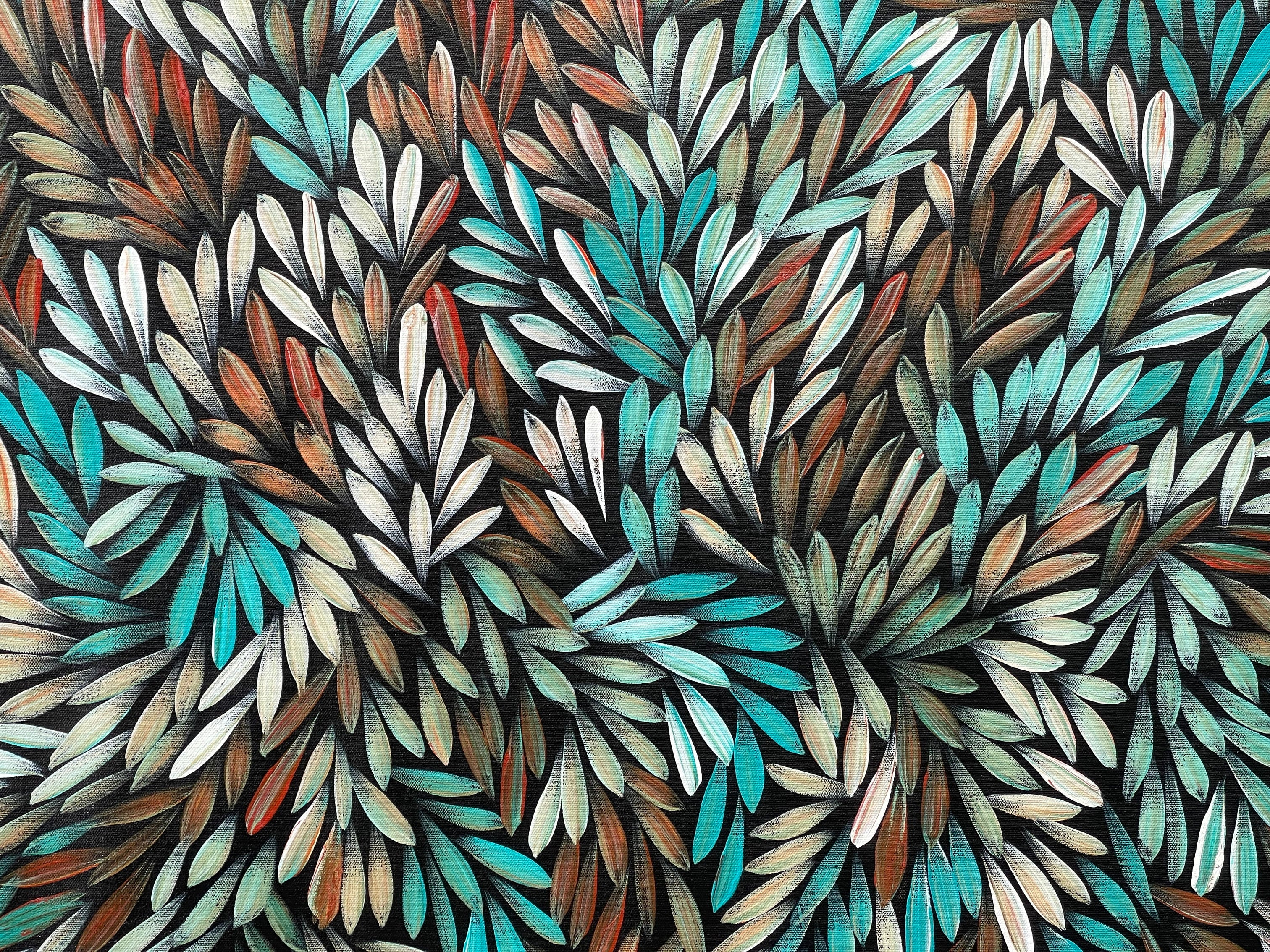 Sharon Numina - Bush Medicine Leaves - 147x89cm .06-1