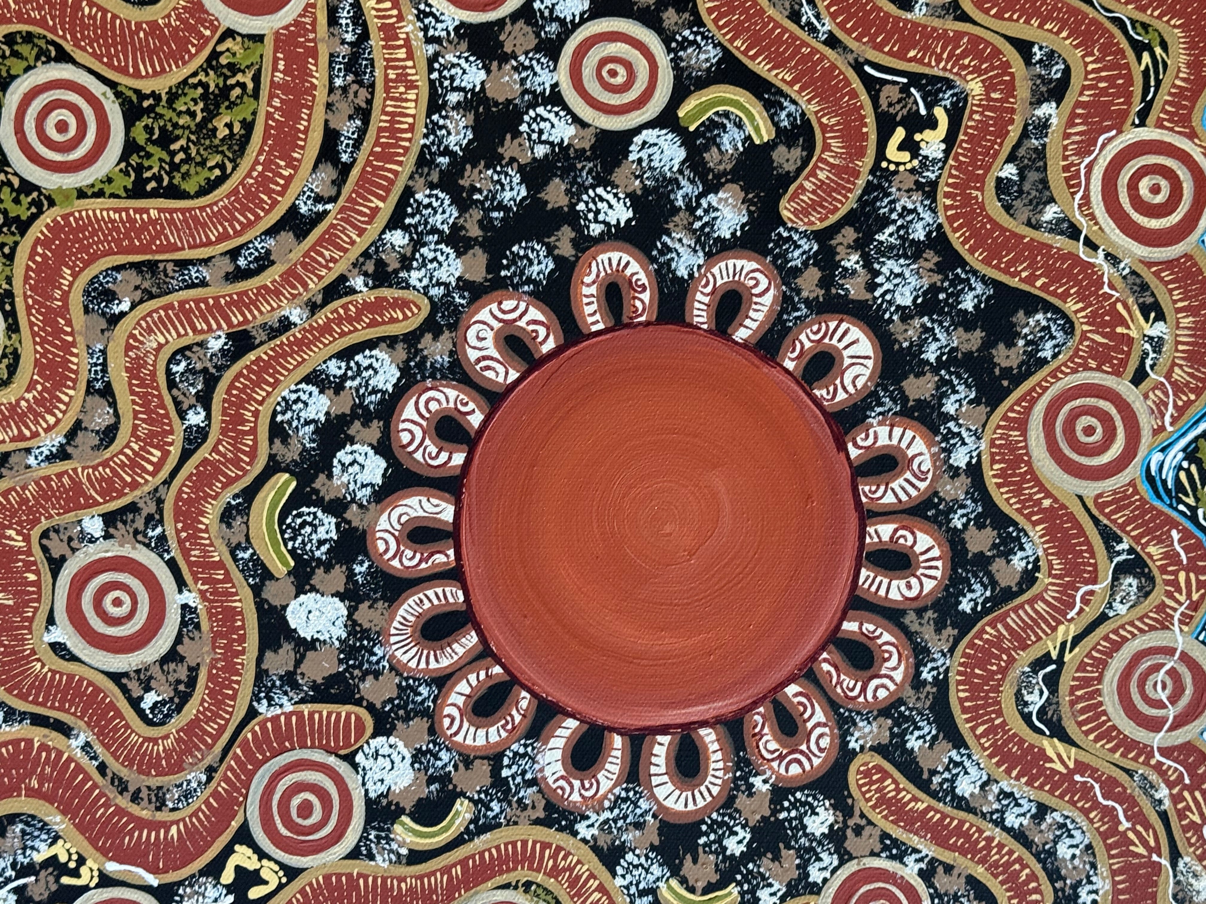 Deidre Burgoyne Rosier - Gatherings with Family, Travel Tracks to Meeting Places .06-2 *pre-stretched*