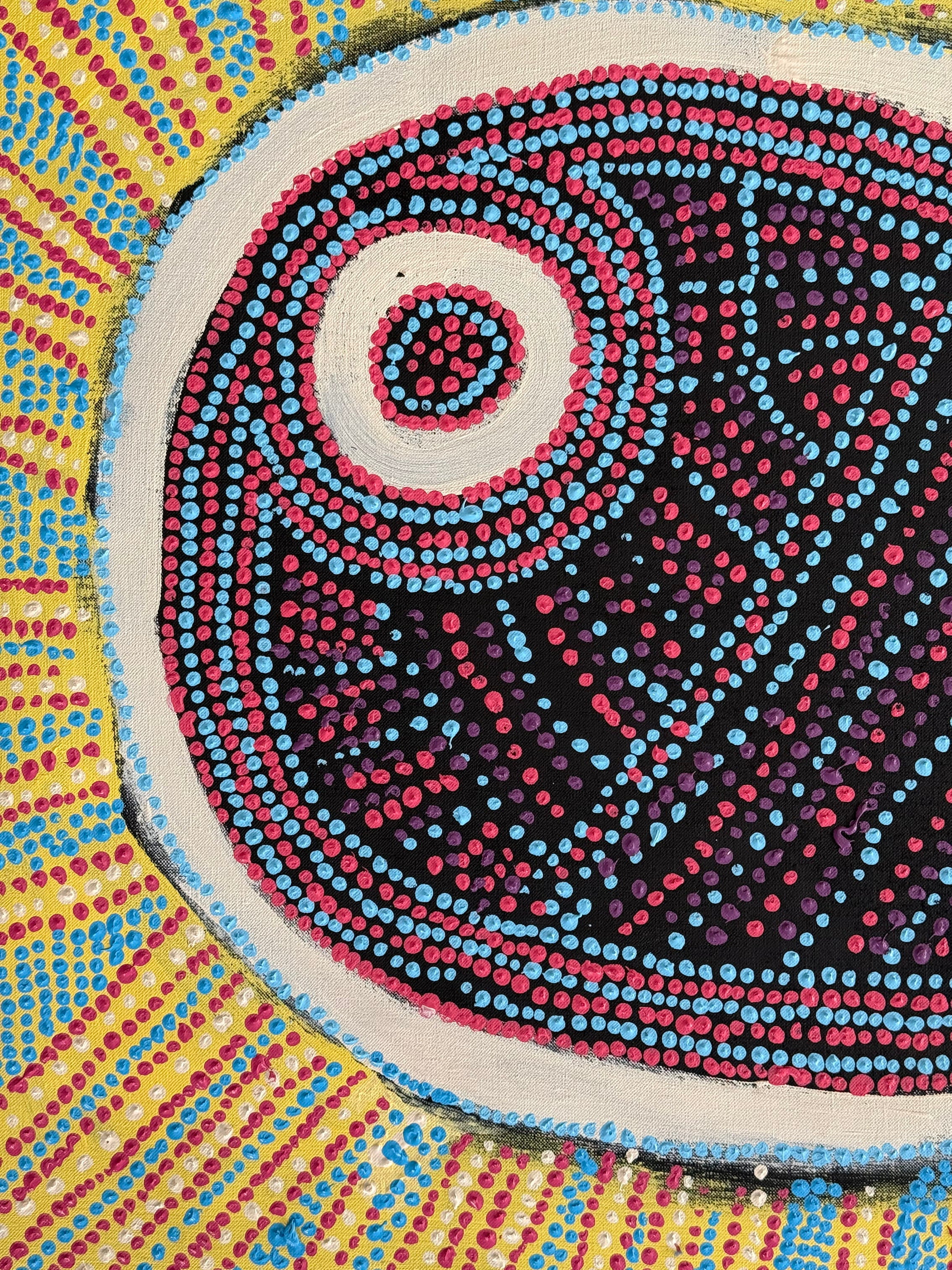 Tasha Nampijinpa Collins - Ngapa Jukurrpa (Water Dreaming) Puyurru