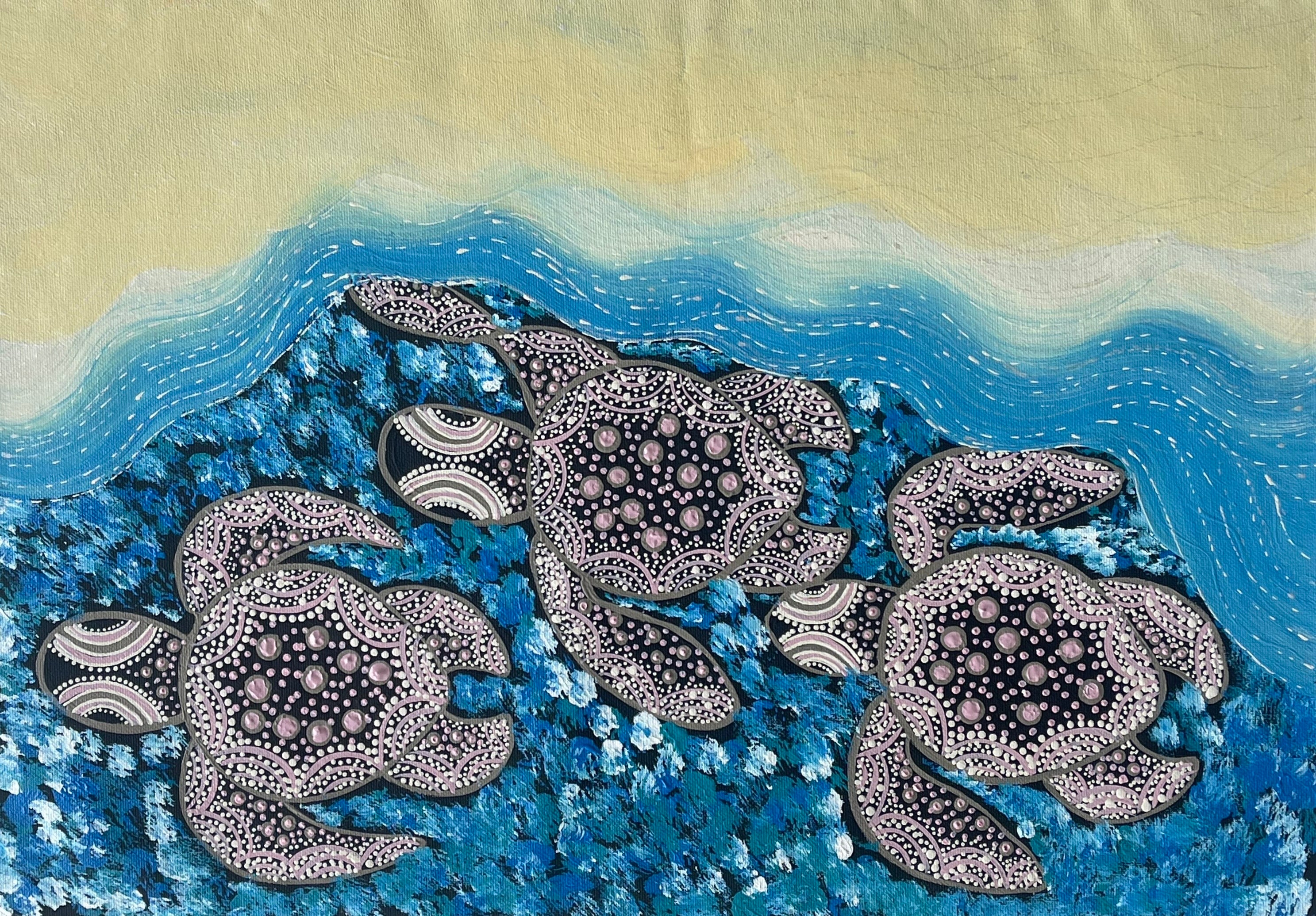 Deidre Burgoyne Rosier - Turtles Dreaming .34-16