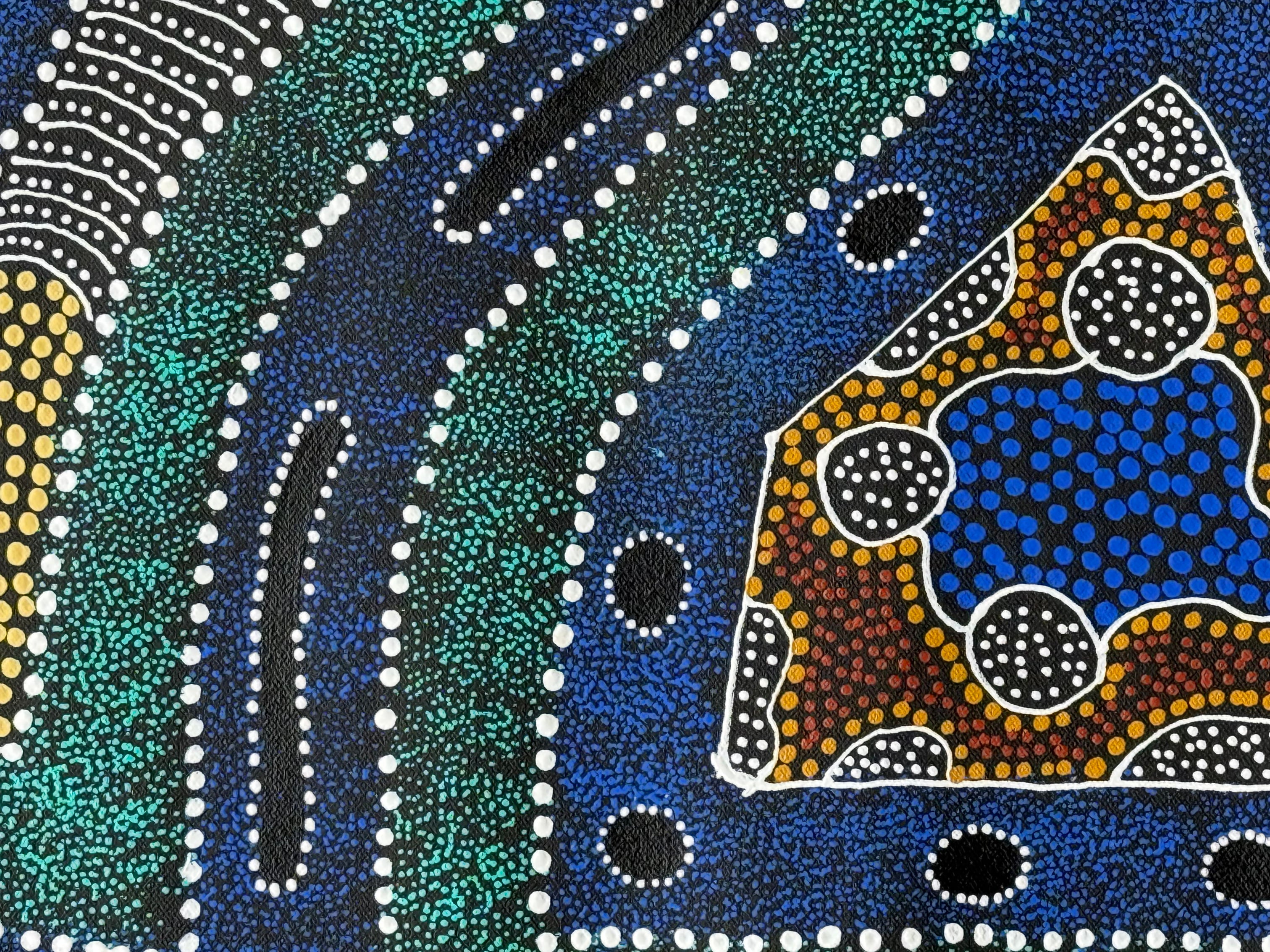 Sharon Turner - Thorny Lizard Dreaming - 167x89cm .33-13