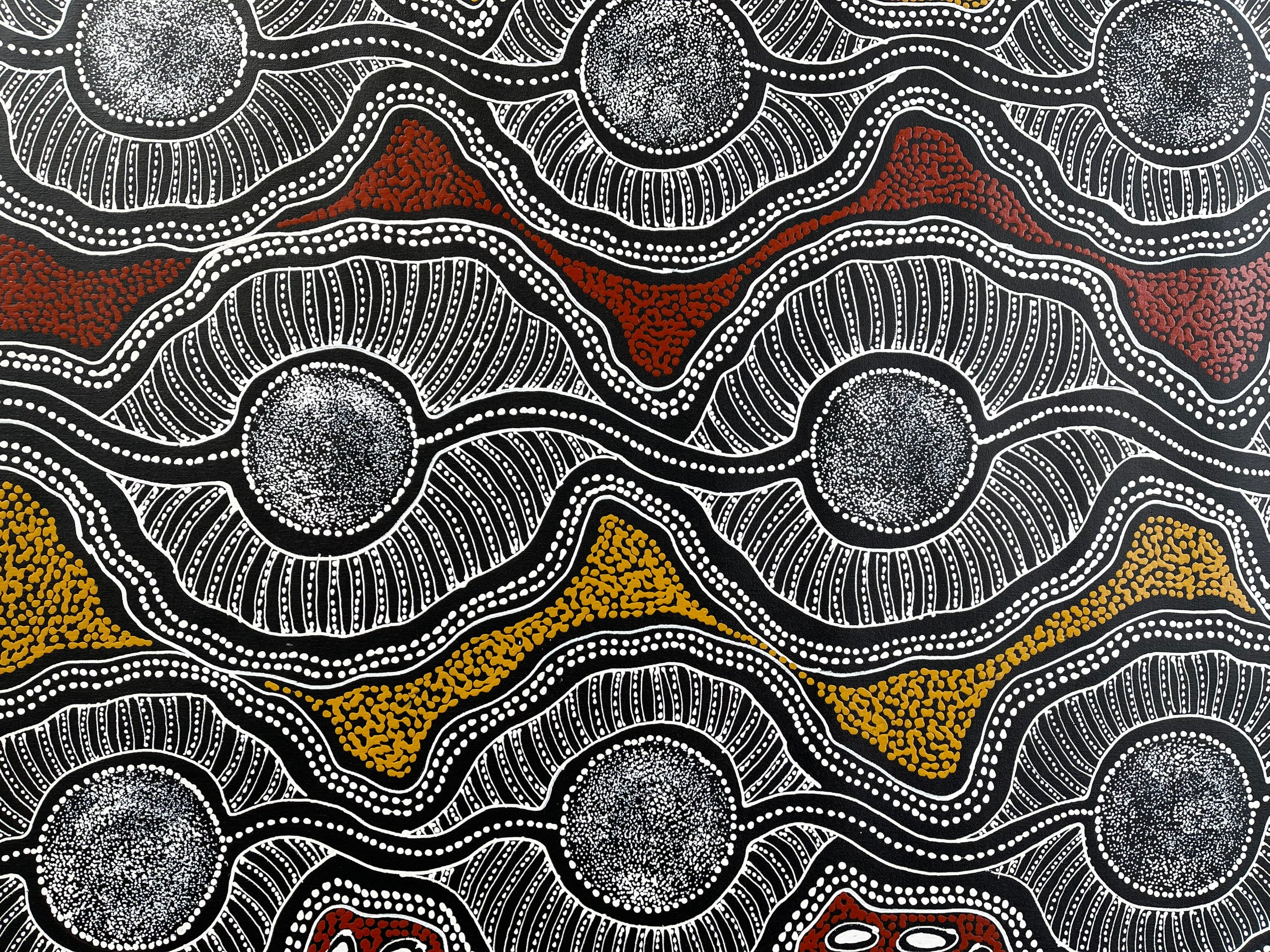 Sharon Numina - Bush Plum (Ahakeye) Dreaming, My Mother's Country - 143x88cm .81-17