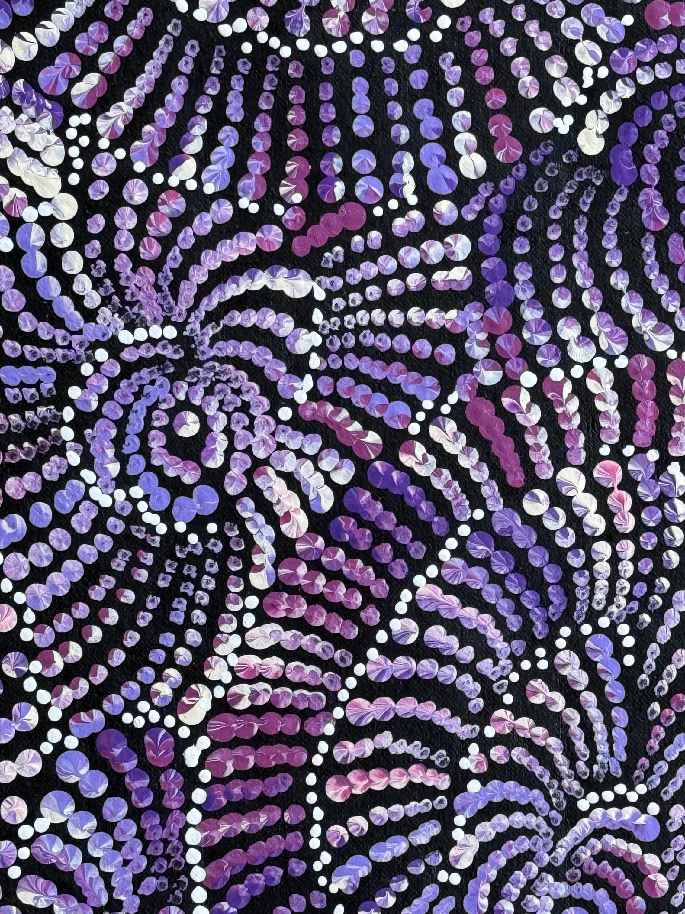 Maria Nampijinpa Brown - Flying Ants Dreaming (Pamapardu Jukurrpa) .35-8