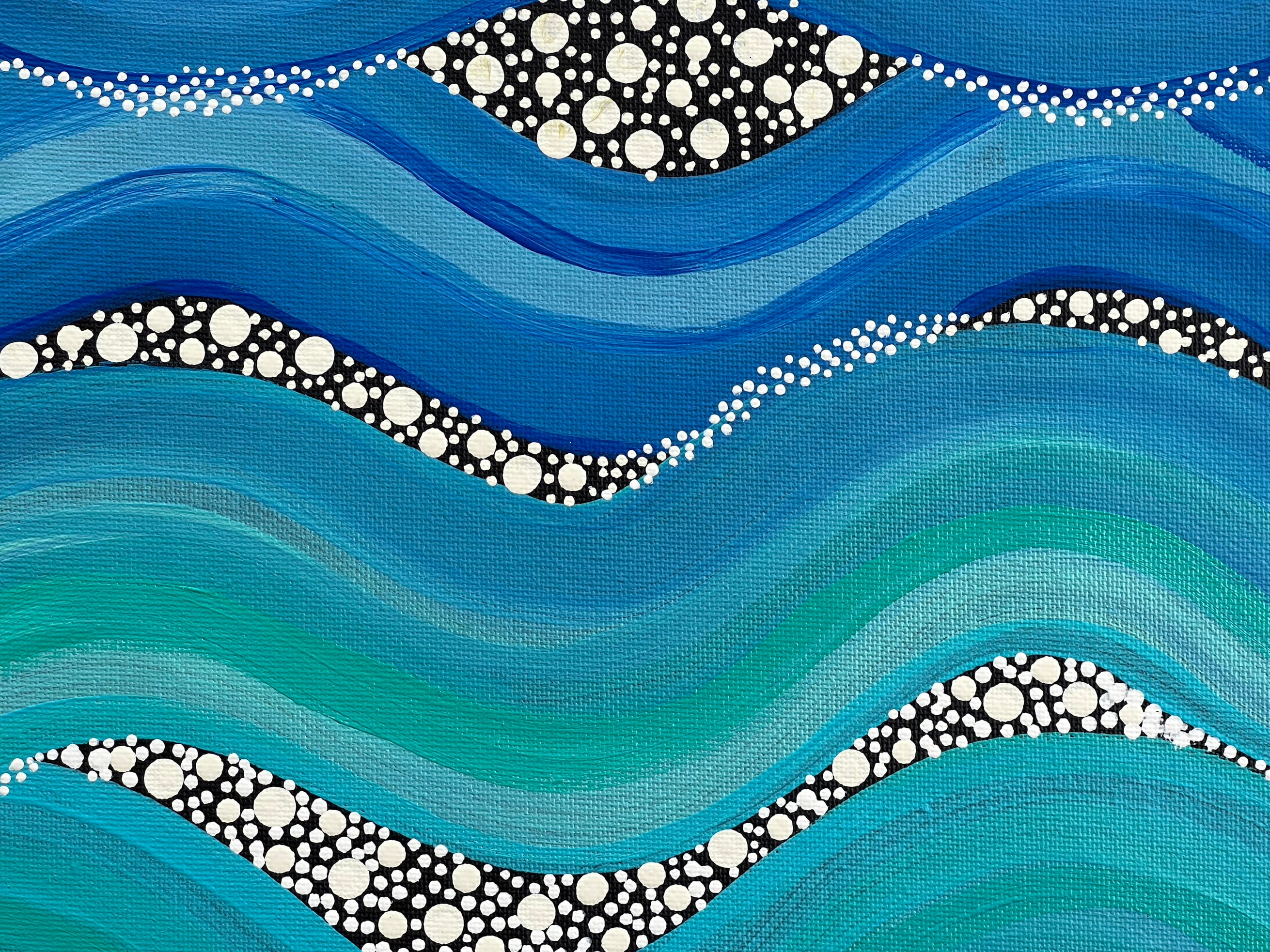 Deidre Burgoyne Rosier - Water Dreaming - 36x51cm .36-6
