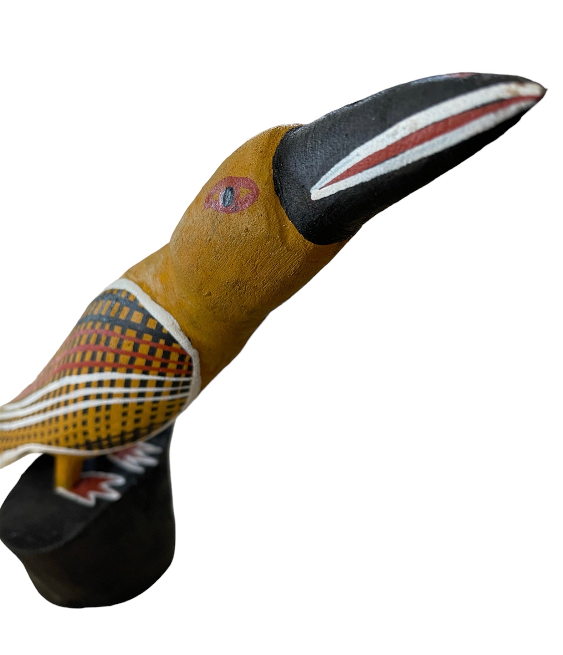Elah Yunupingu & Barbara Wanambi - Bird Long Beak (Yellow)