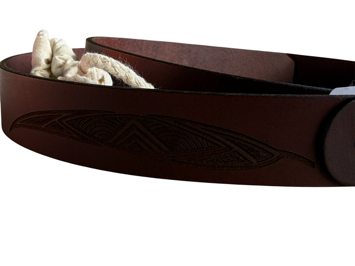 Men's Leather Belt - Mick Harding - Brown