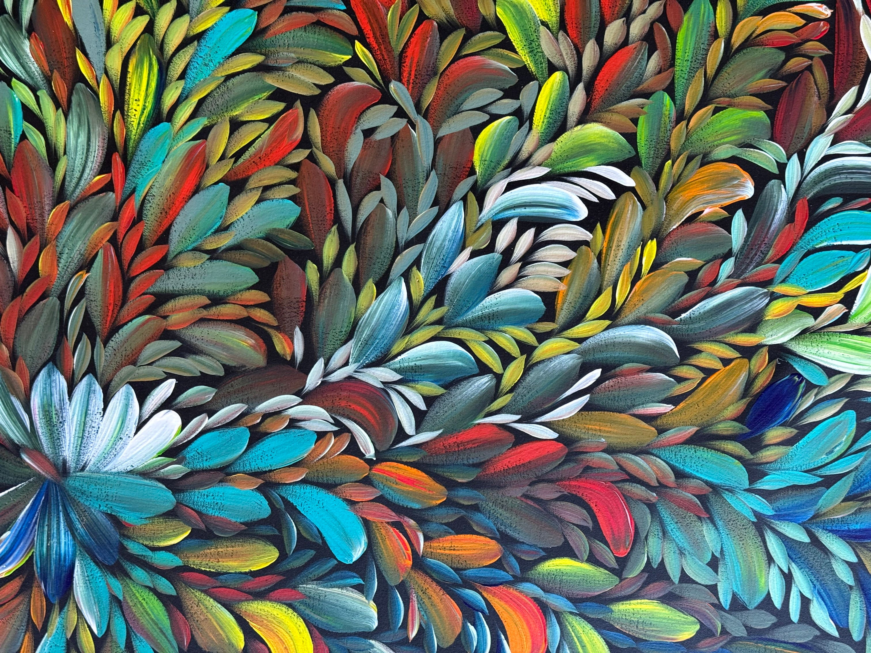 Louise Numina Napananka - Bush Medicine Leaves - 138x90cm .21-16