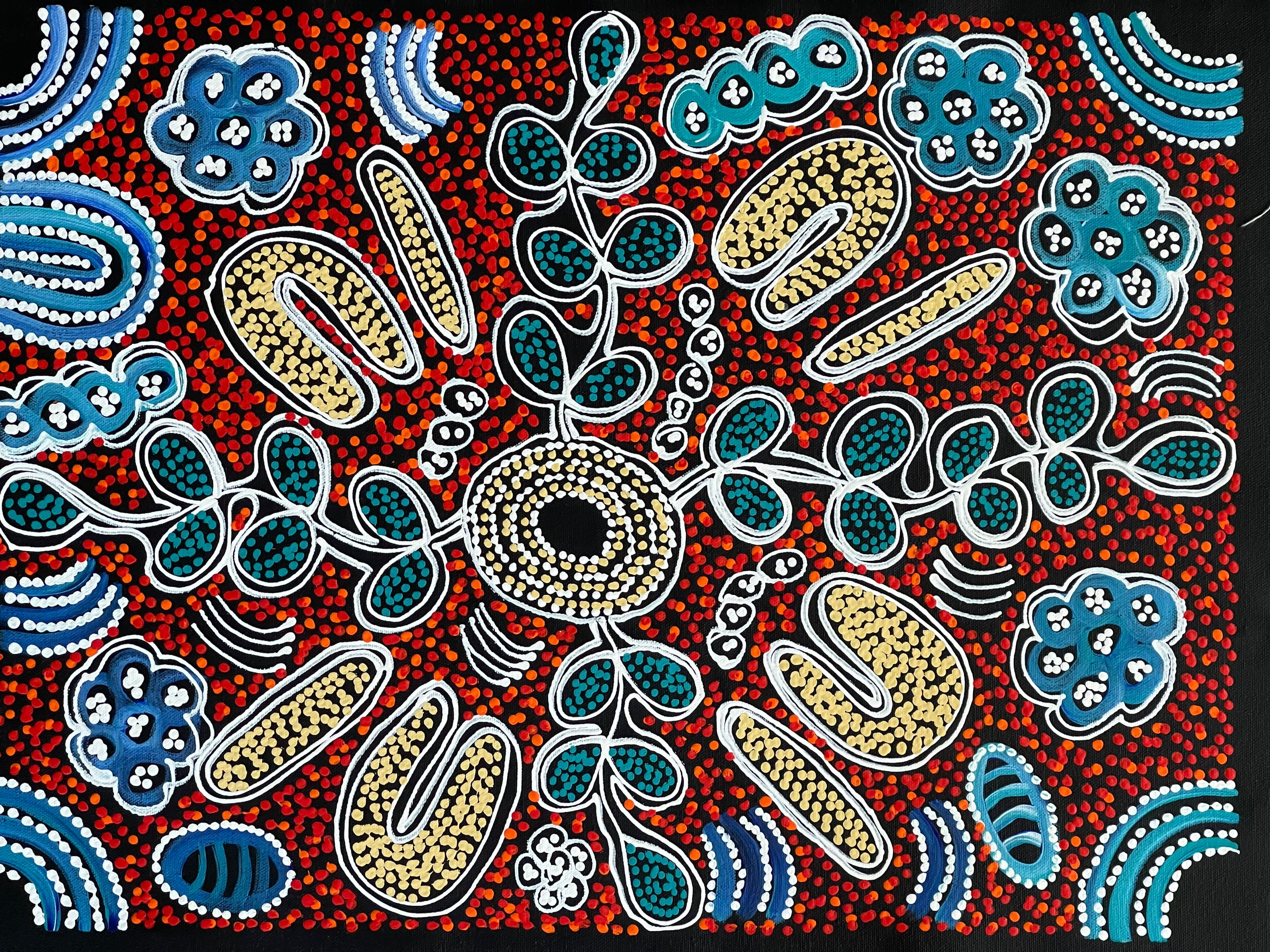 Lanita Numina - Women Collecting Bushberries - 41x55cm .77-2