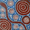 Steven Jakamarra Oldfield - Warna Jukurrpa (Snake Dreaming) - Stretched