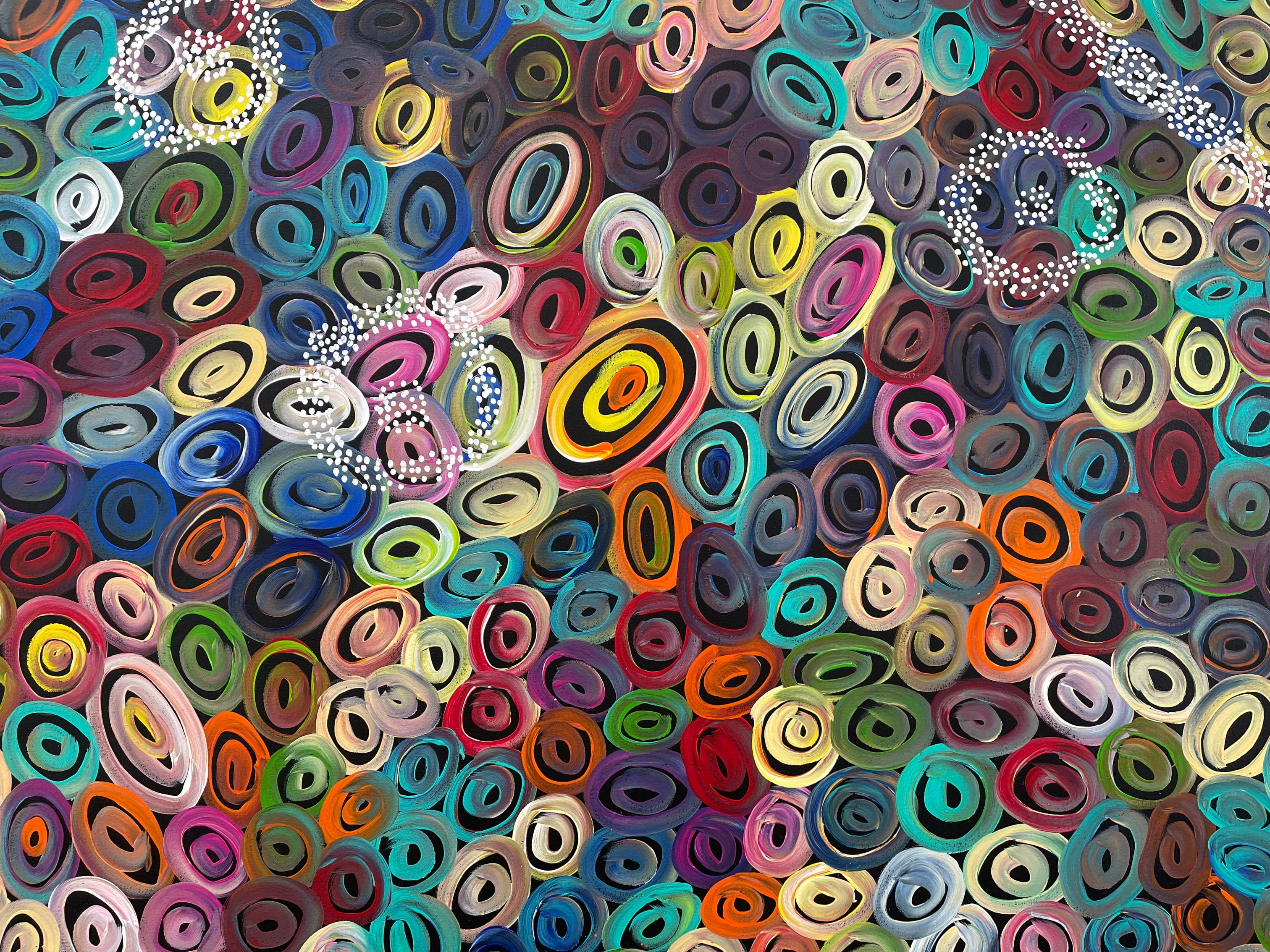 Louise Numina Napananka - Water Soakage - 109x139 .44-5