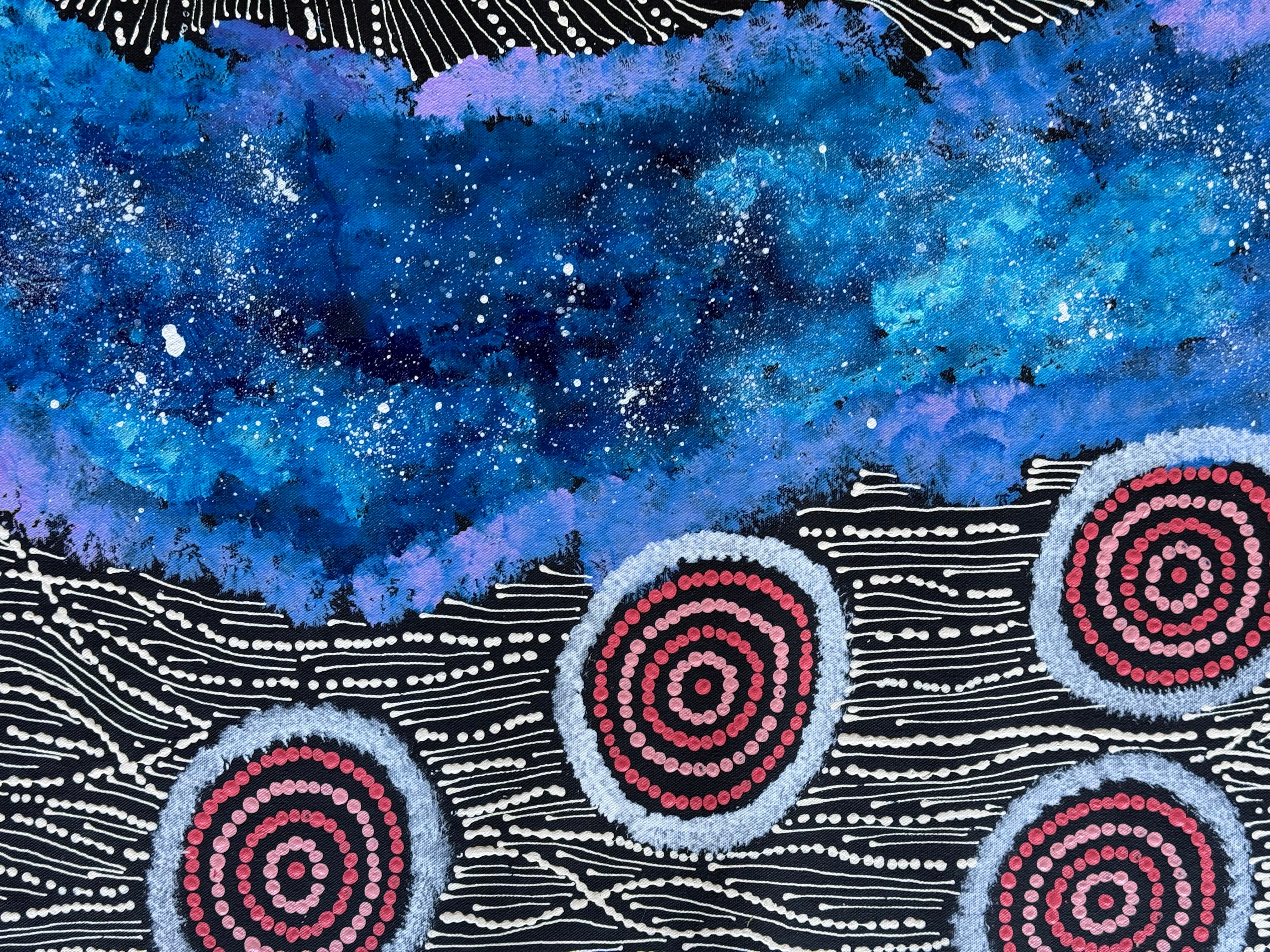 Maria Nampijinpa Brown - Seven Sisters Dreaming .78-3