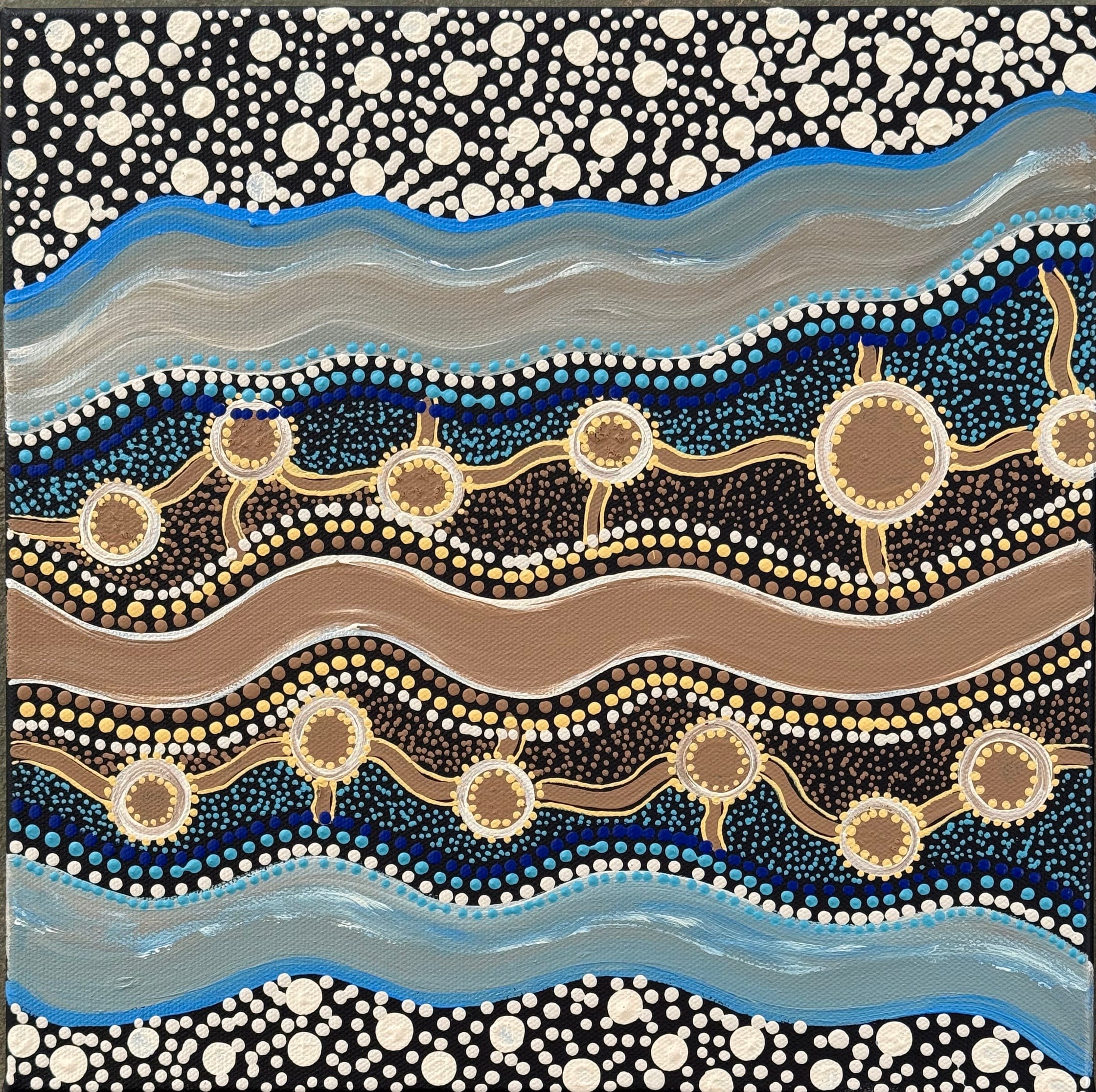 Deidre Burgoyne Rosier - Traveling from My Lands, Hills and to the Seas .39-6 *pre-stretched*