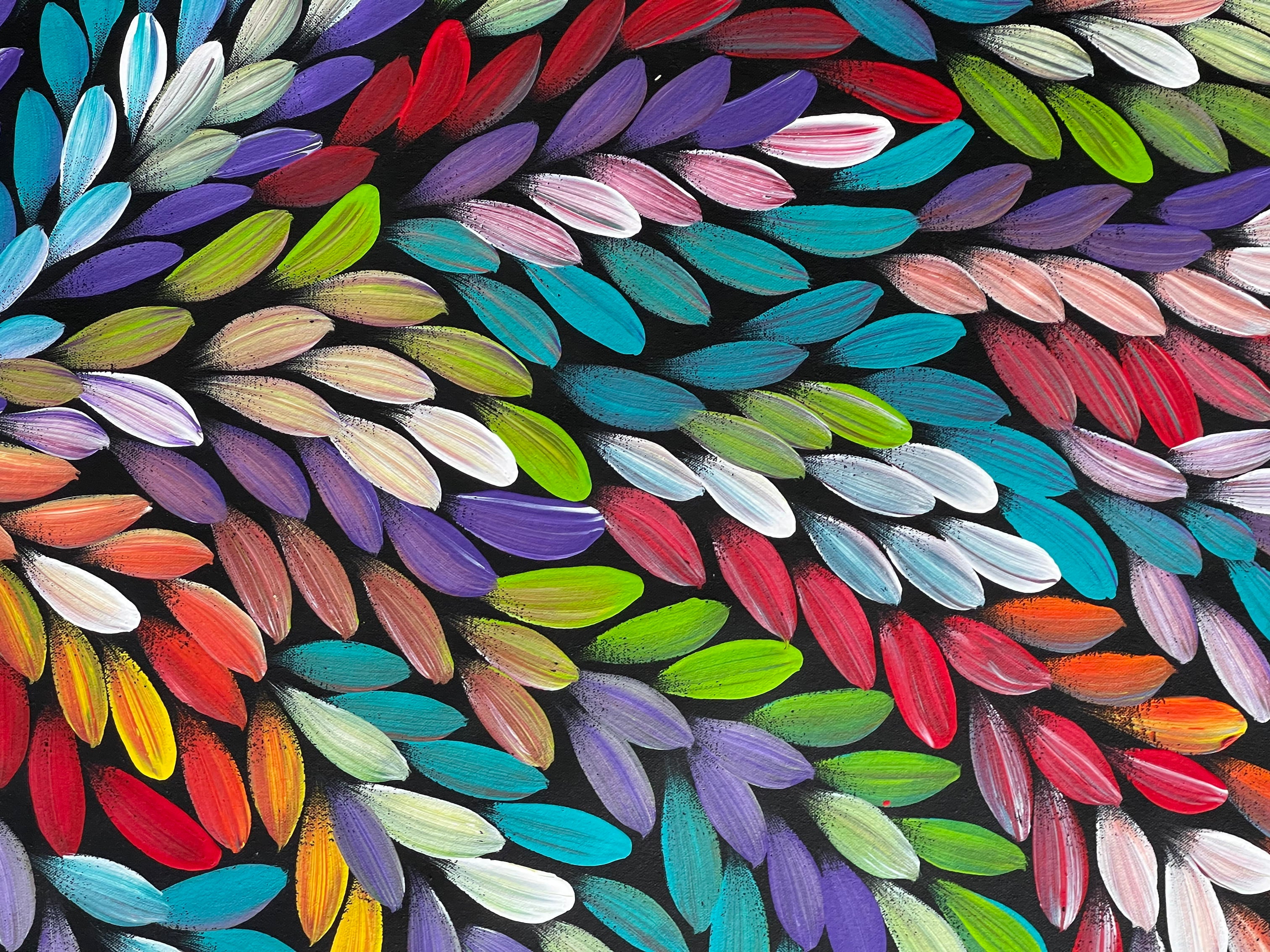 Jacinta Numina Waugh - Bush Medicine Leaves - 127x60cm .75-3