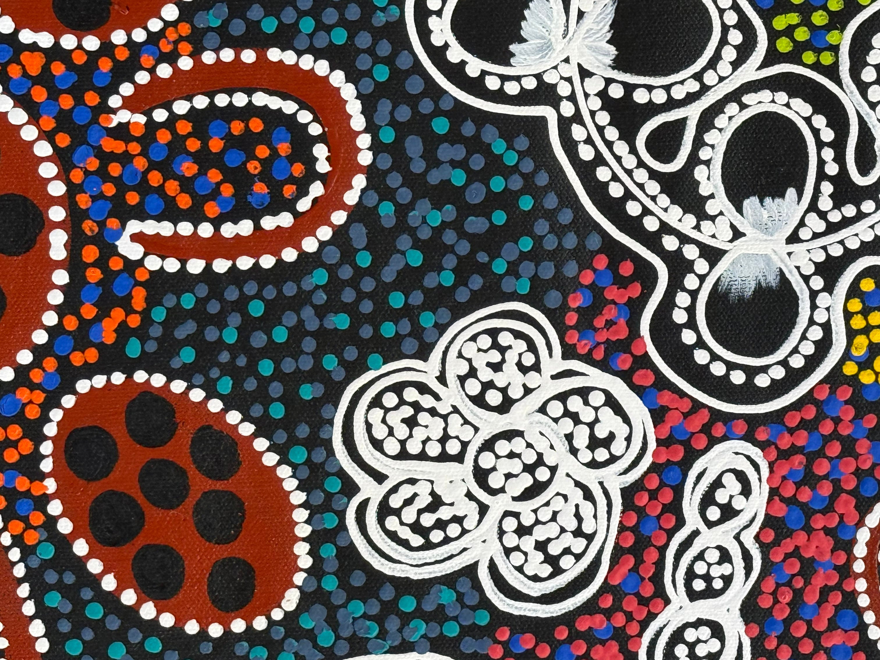 Lanita Numina - Women Collect Bush Plums, Honey Ants - 152x43cm .13-2